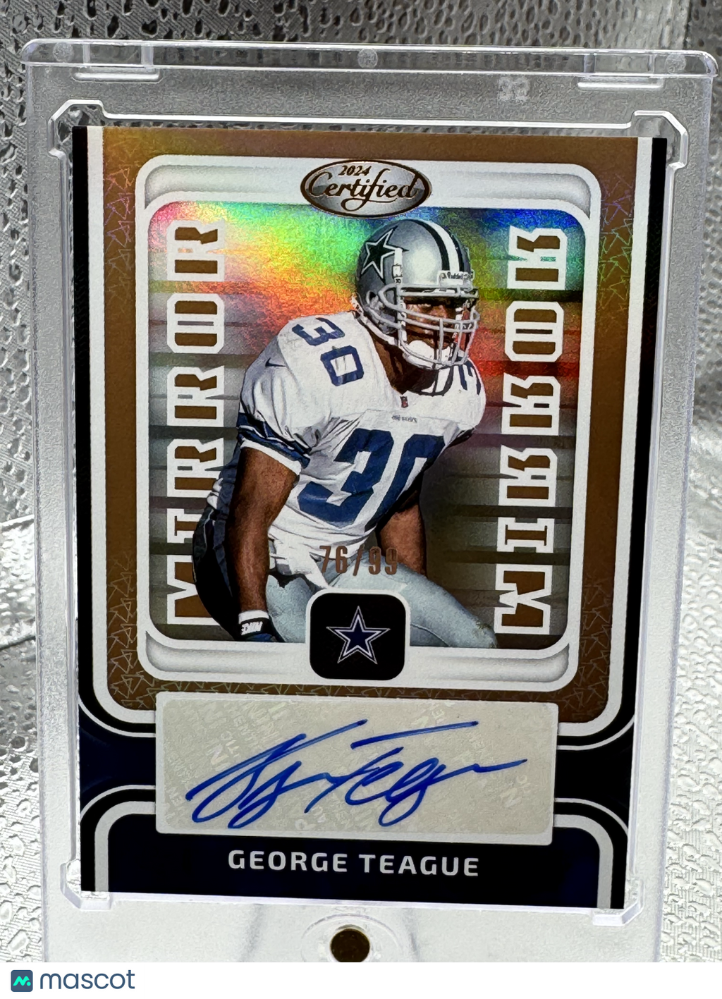 2024 Panini Certified Mirror Signatures George Teague #MS-GT 76/99
