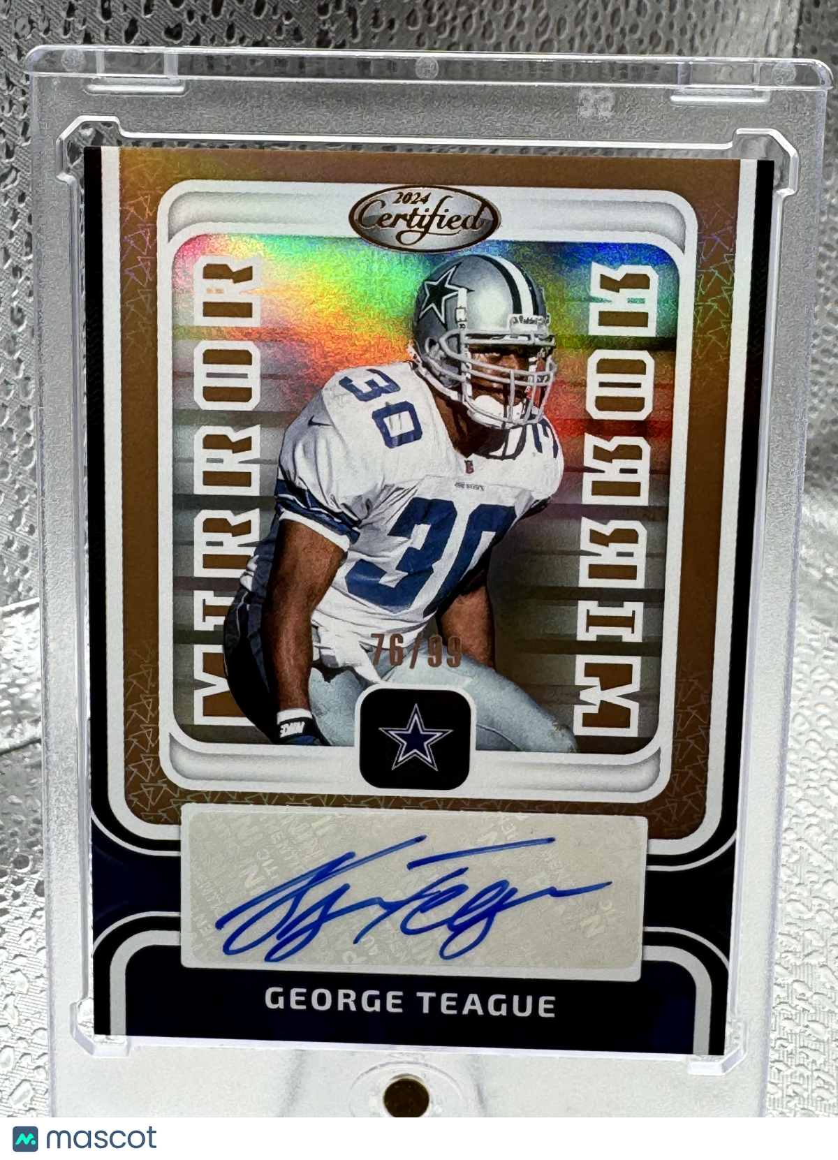 2024 Panini Certified Mirror Signatures George Teague #MS-GT 76/99