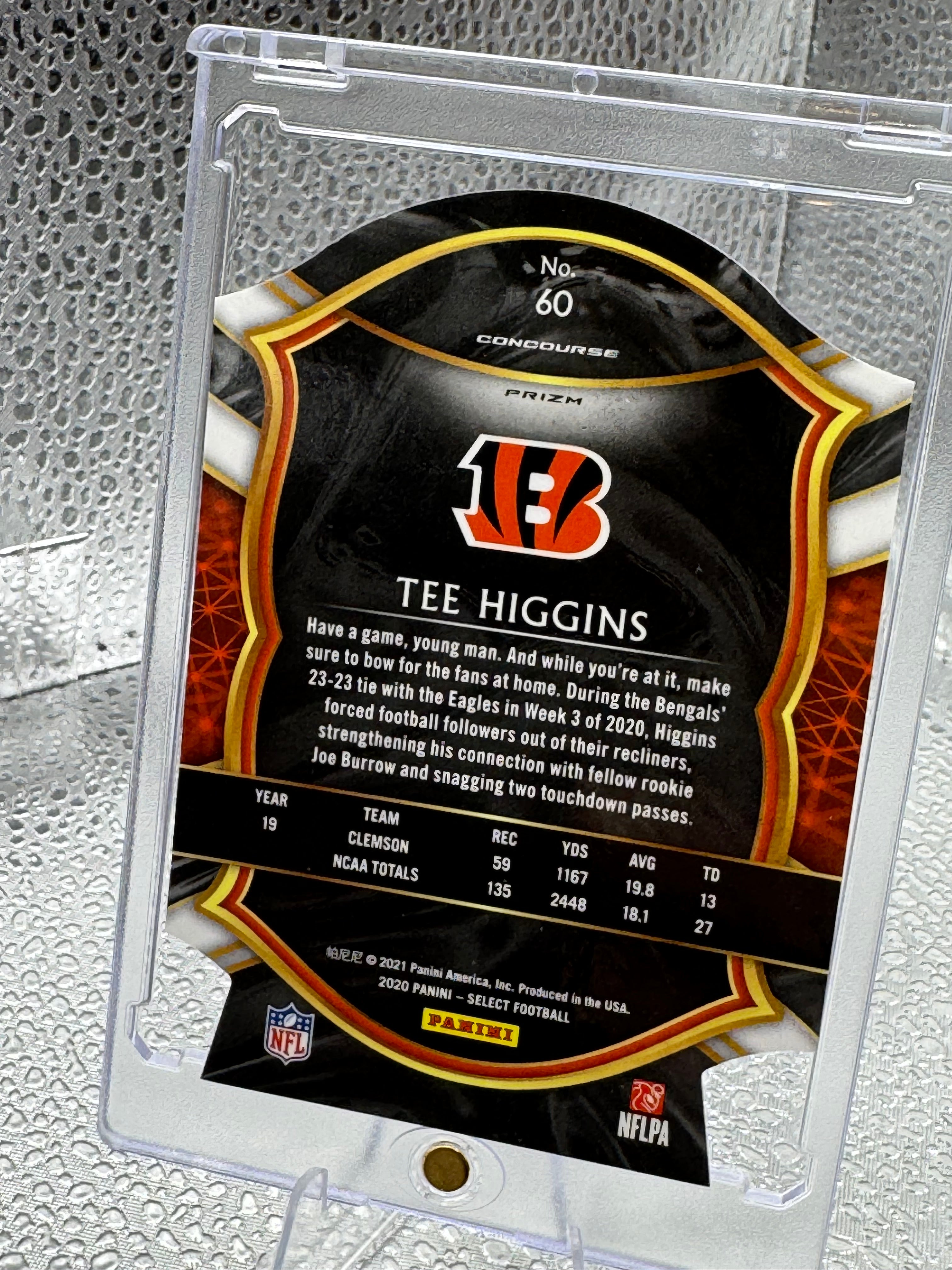 2021 Panini Select Concourse Tee Higgins #60 Prizm RC