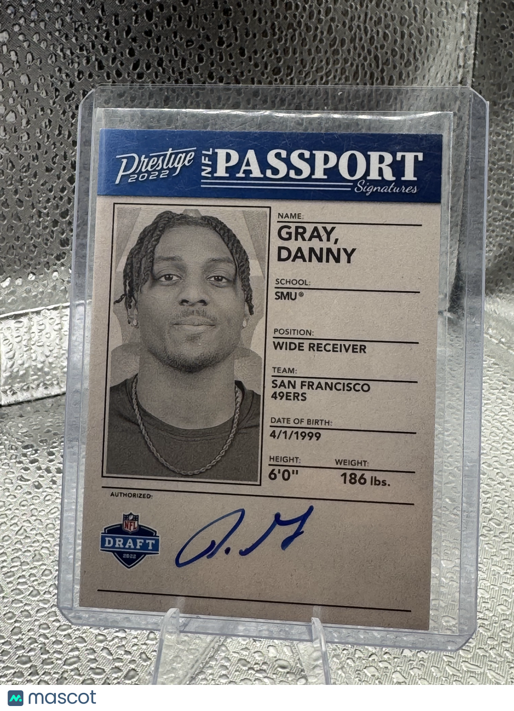 2022 Panini Prestige Passport Signatures Danny Gray #NPS-DG