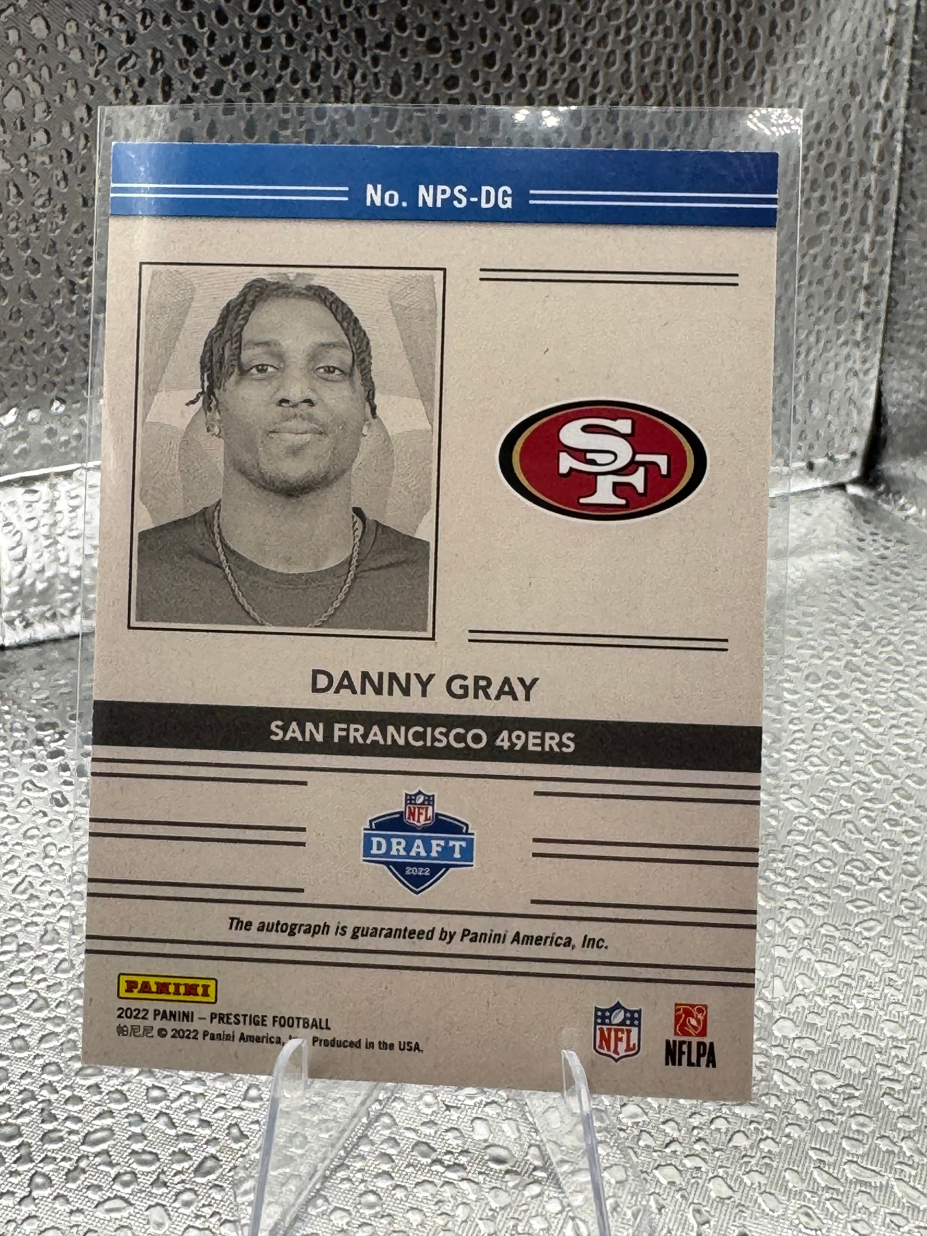 2022 Panini Prestige Passport Signatures Danny Gray #NPS-DG