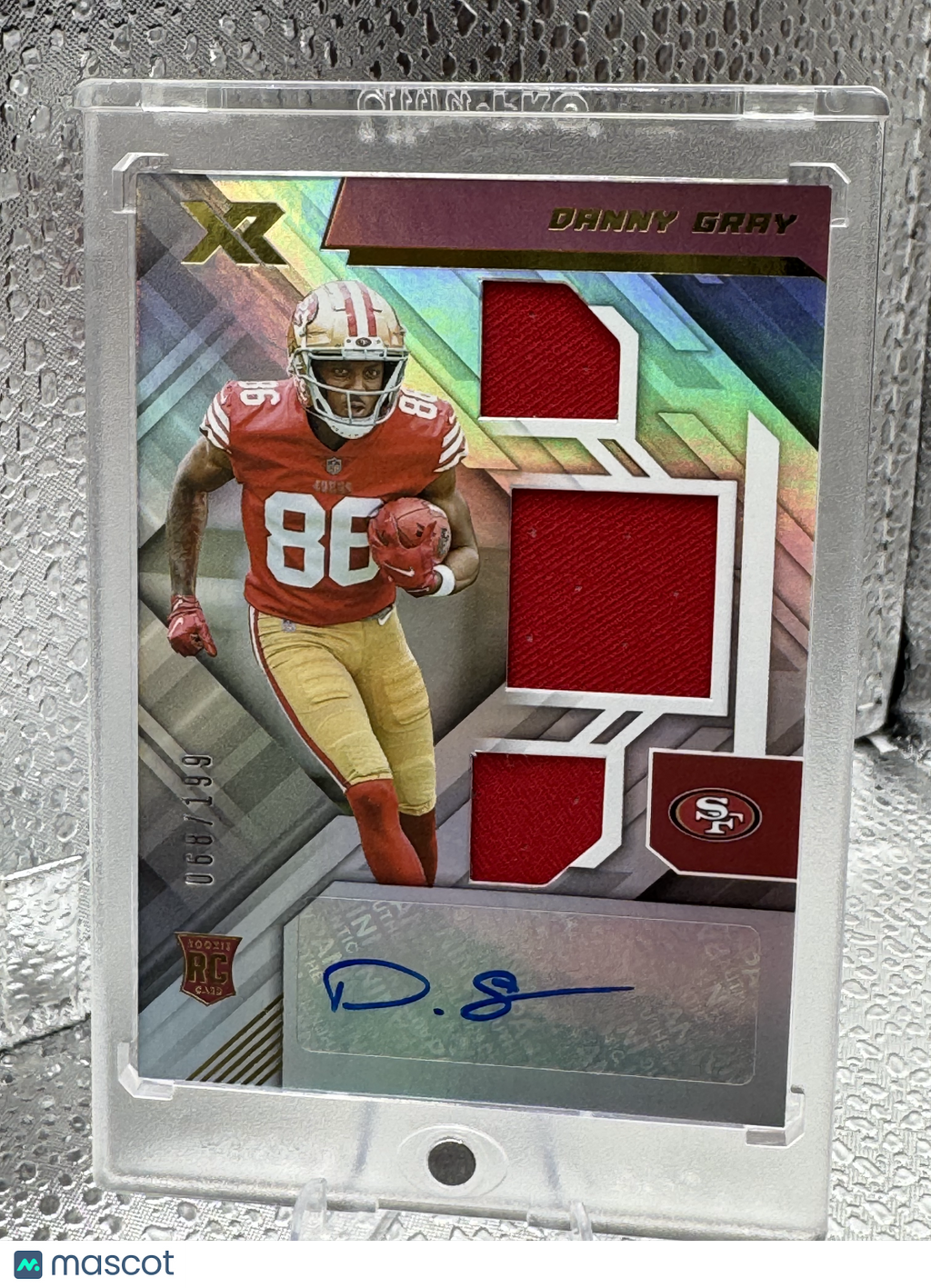 2022 Panini XR Danny Gray #233 Patch 068/199 RC