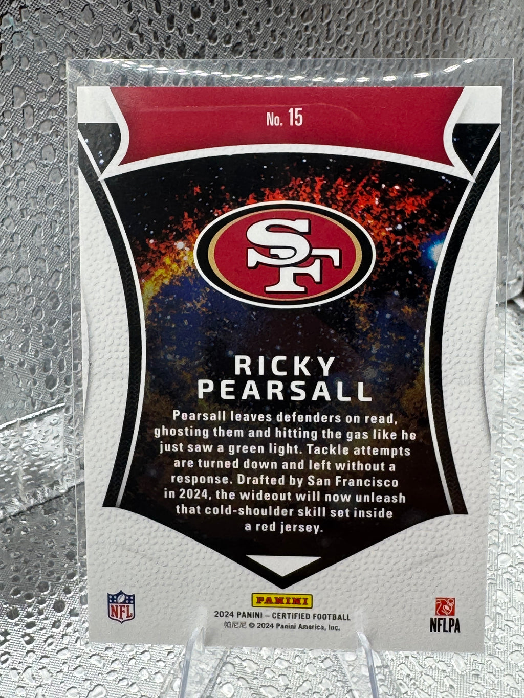 2024 Panini Certified Ricky Pearsall #15 24/50 RC