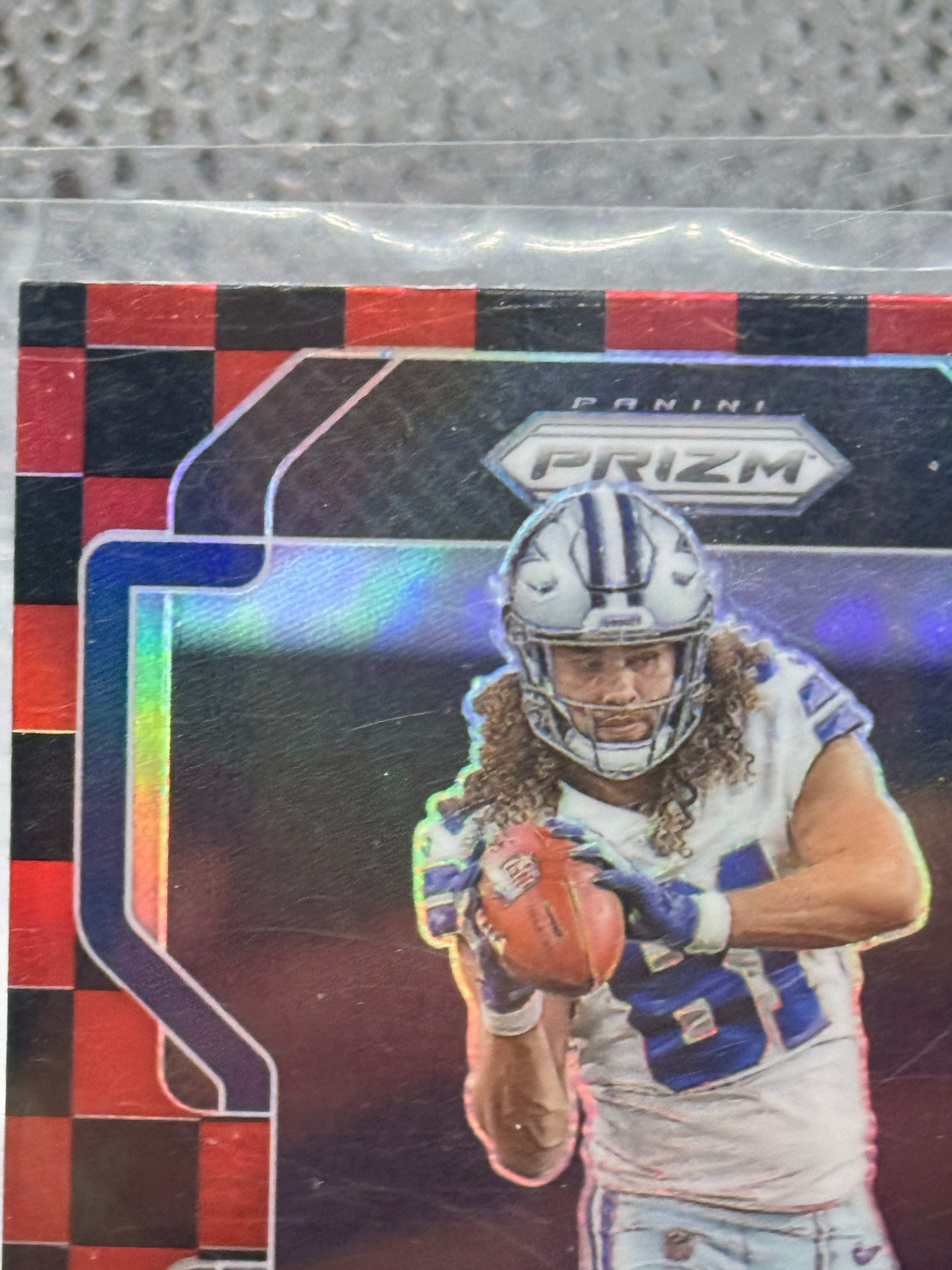 2021 Panini Prizm Football Simi Fehoko #371 Red Checkerboard RC