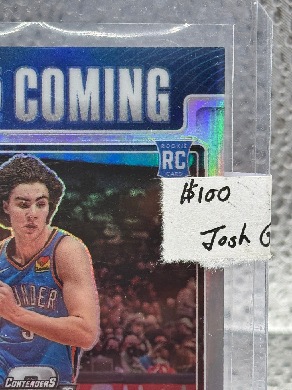 2022 2021-22 Panini Contenders Optic Up Josh Giddey #UCA-JGI Prizm 52/99 RC