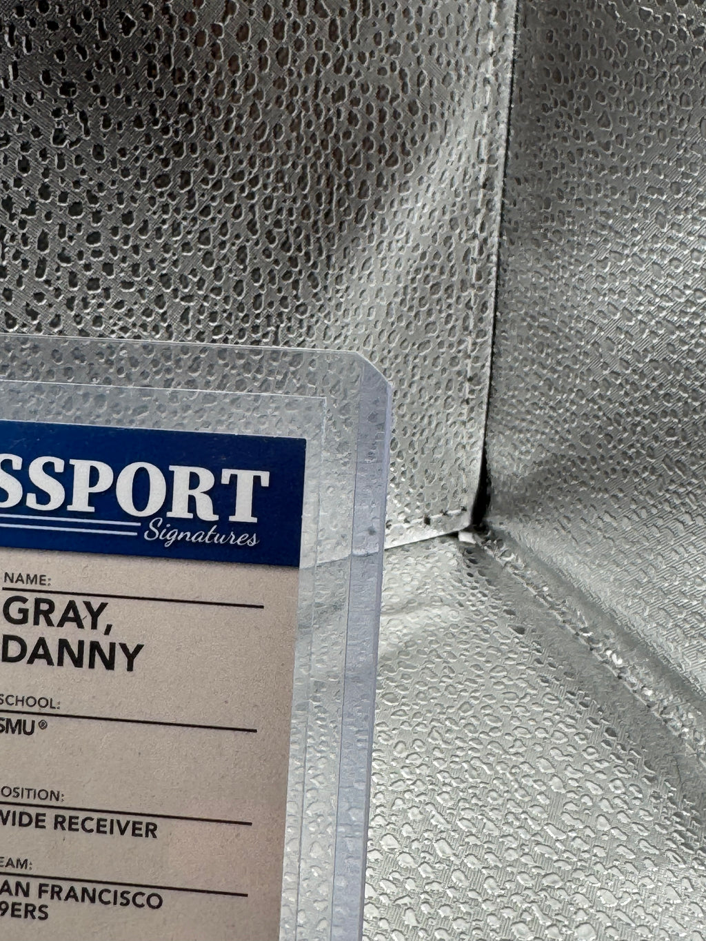 2022 Panini Prestige Passport Signatures Danny Gray #NPS-DG