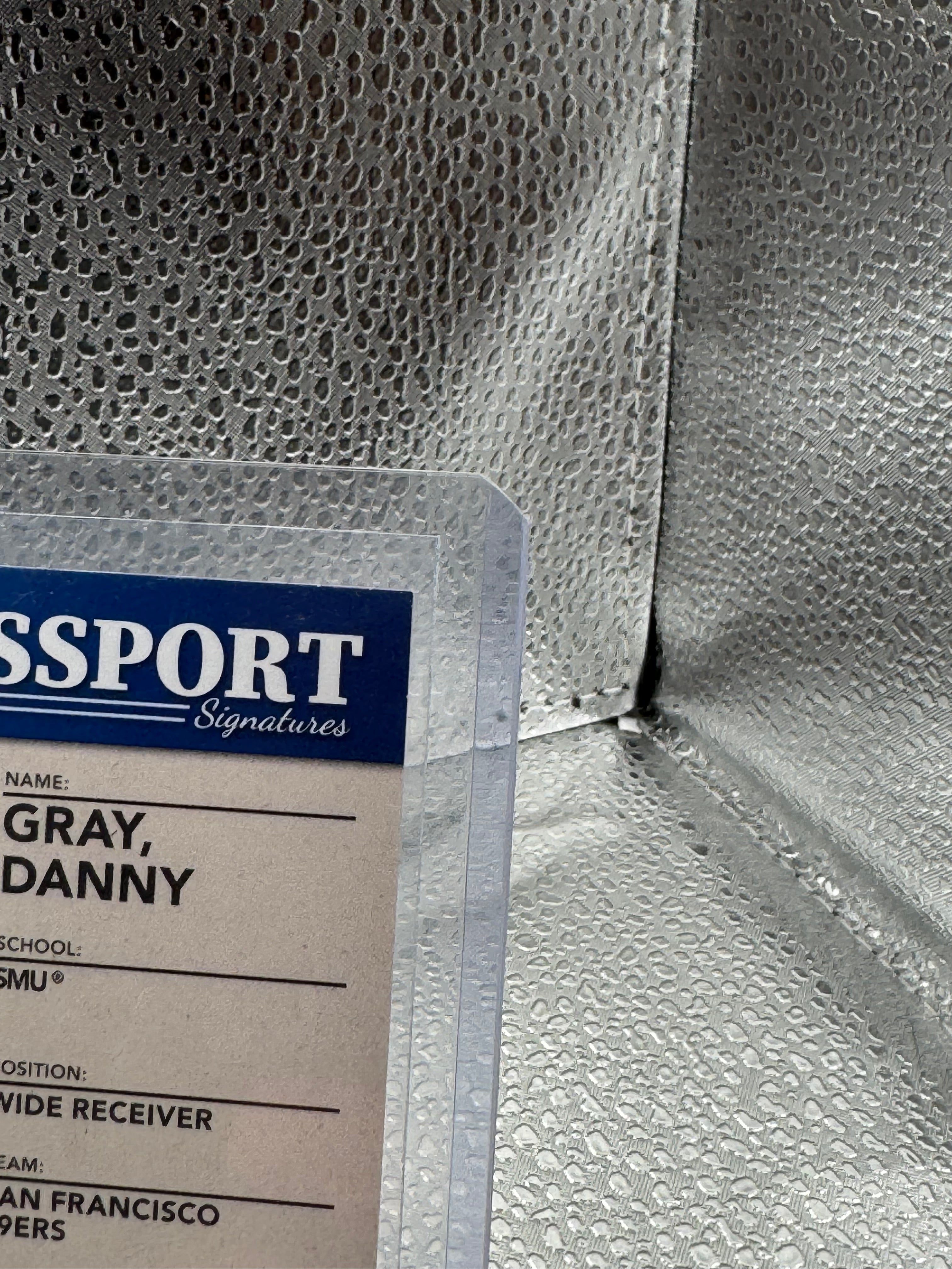 2022 Panini Prestige Passport Signatures Danny Gray #NPS-DG