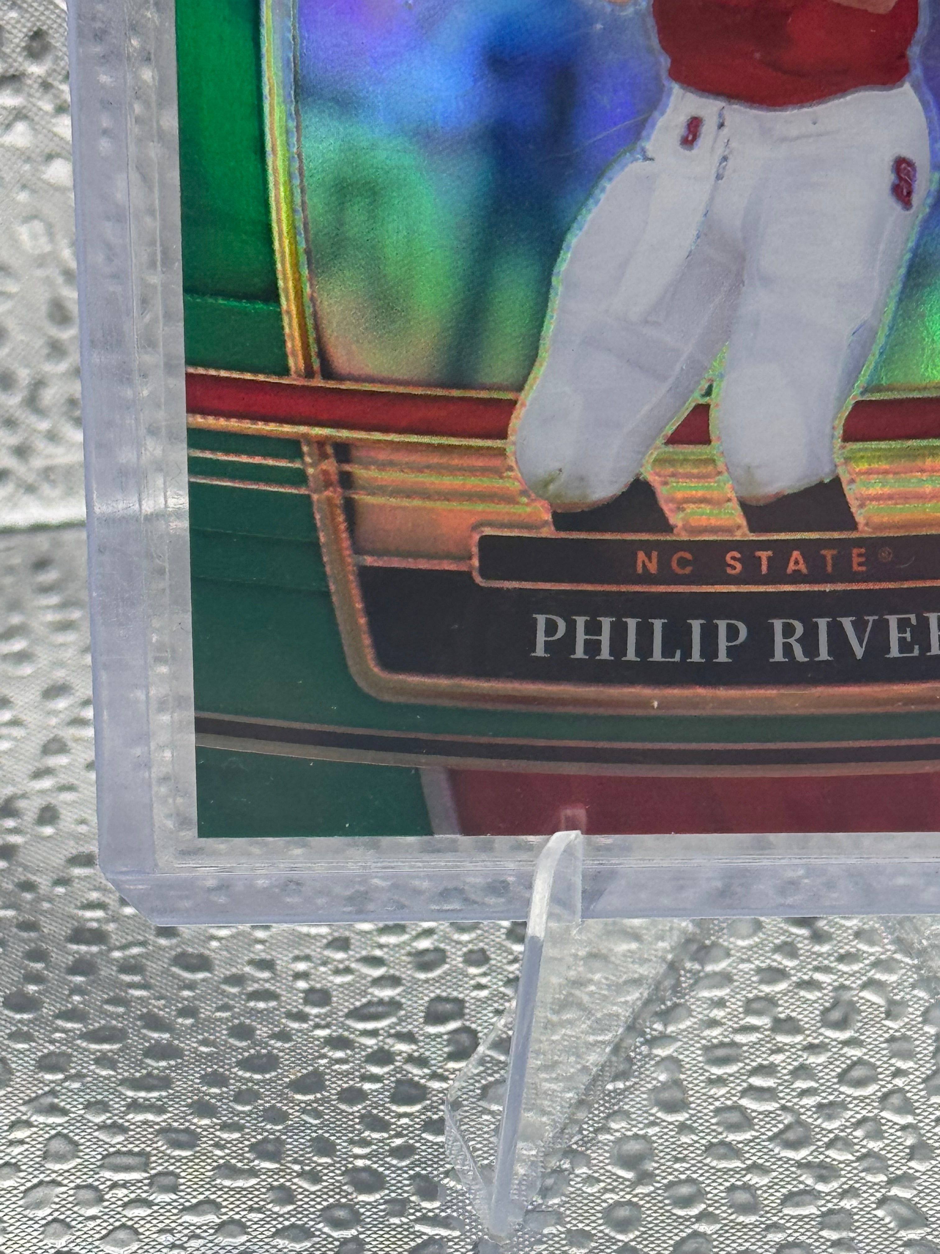 2022 Panini Select Draft Picks Philip Rivers #62 Green Prizm 3 / 5