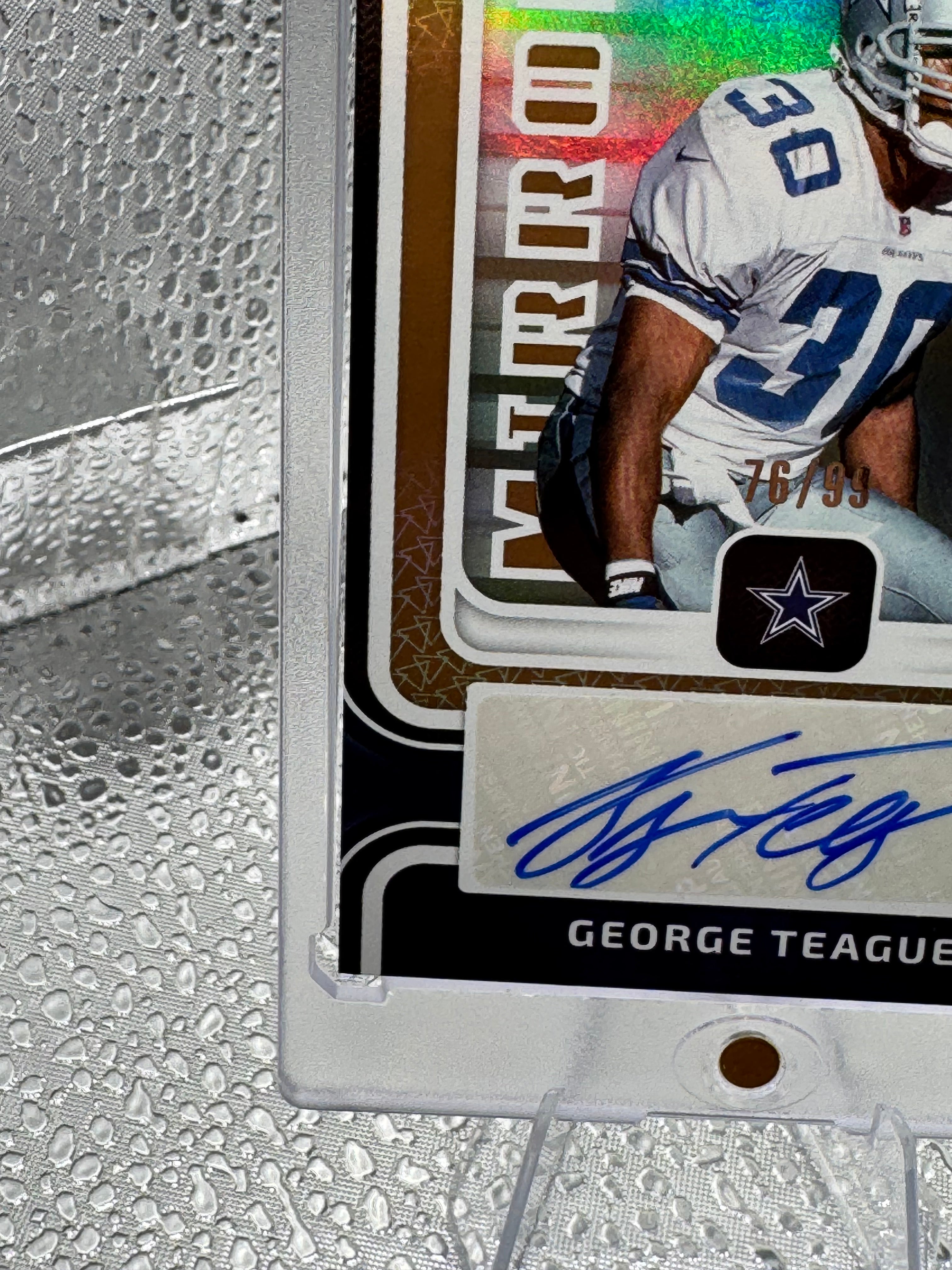 2024 Panini Certified Mirror Signatures George Teague #MS-GT 76/99