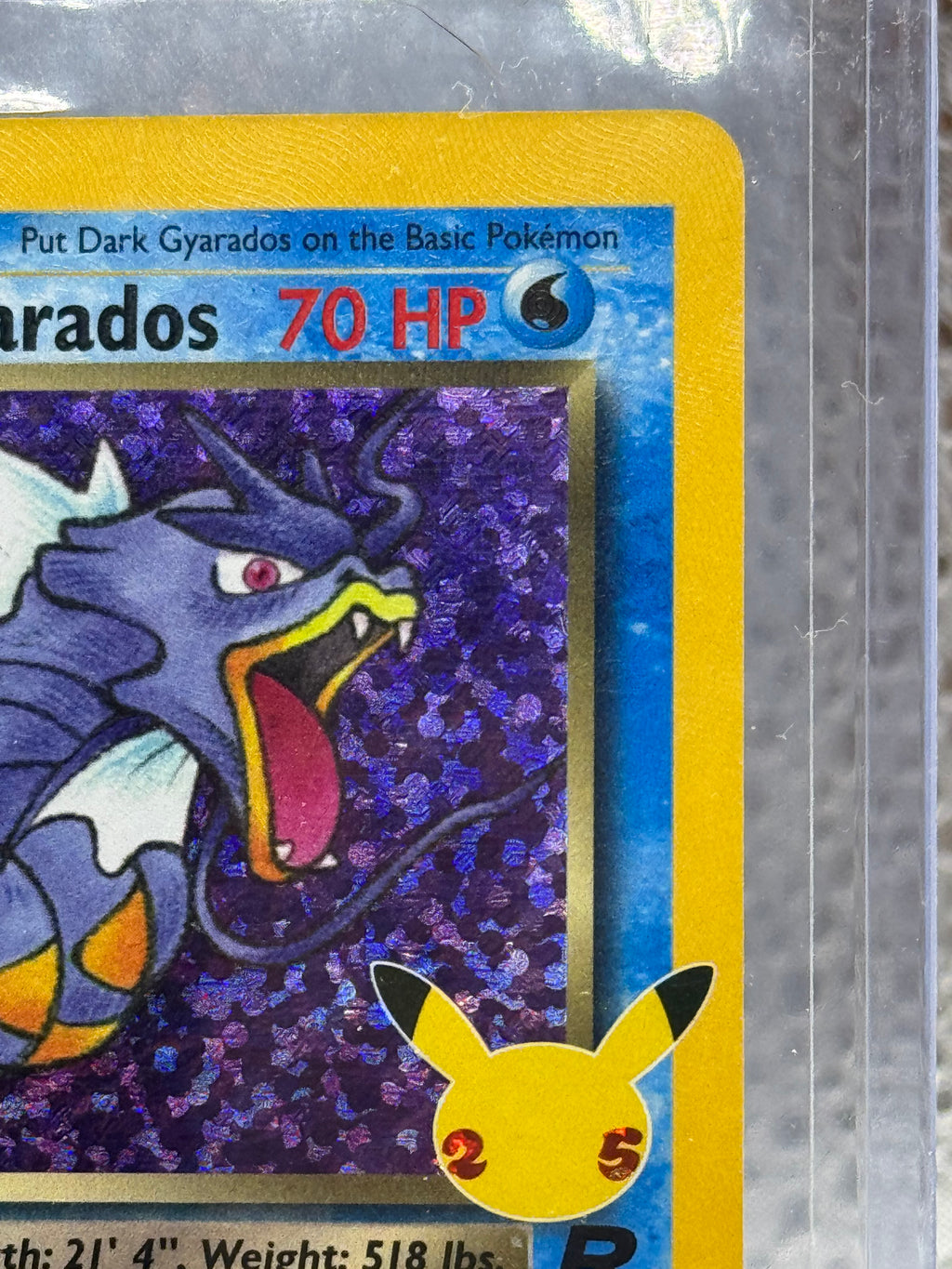 2000 Pokemon Dark Gyarados #8/82 25th celebration