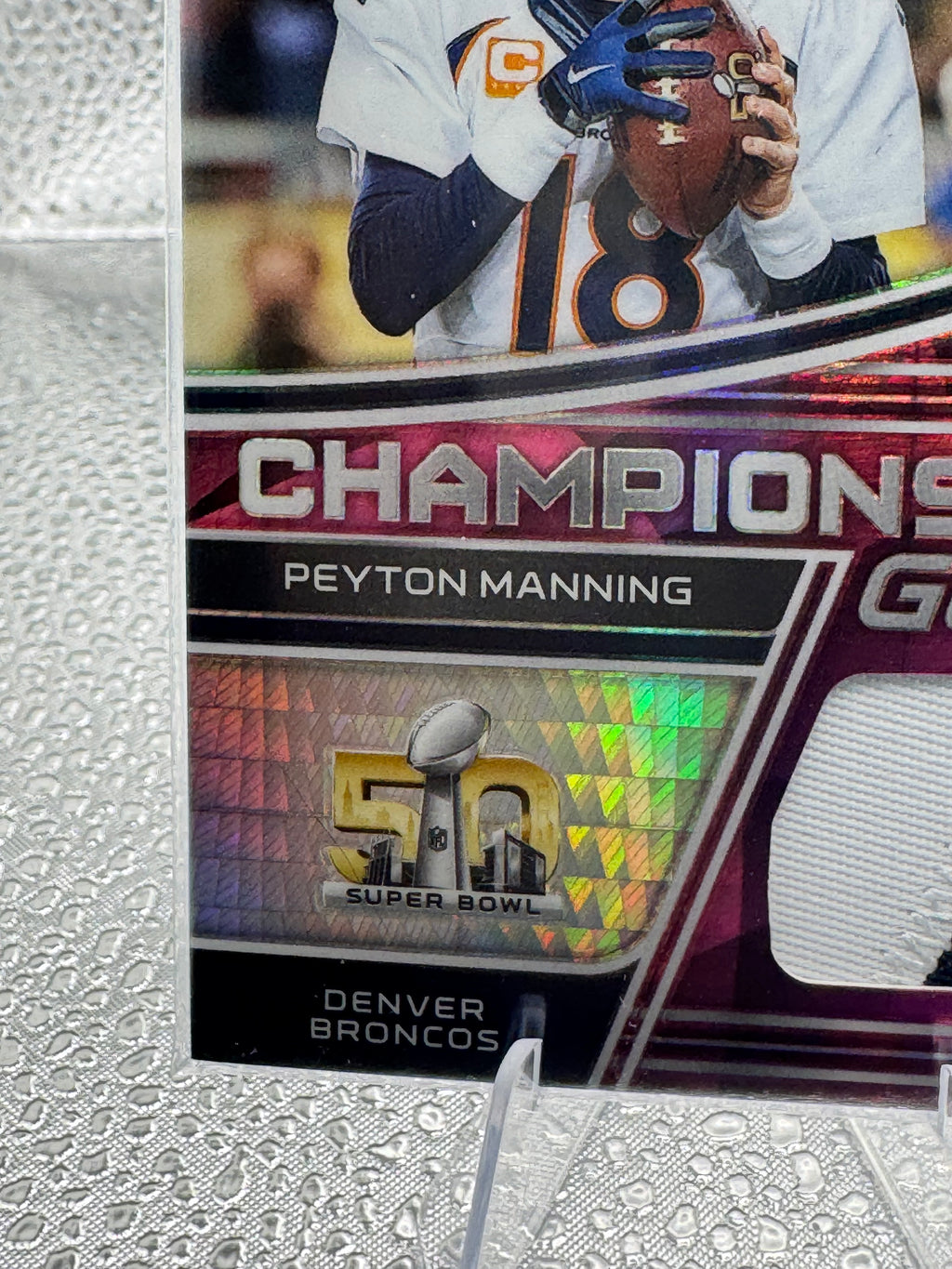 2022 Panini Spectra Championship Gear Peyton Manning #CG-PMA 12/15 Patch