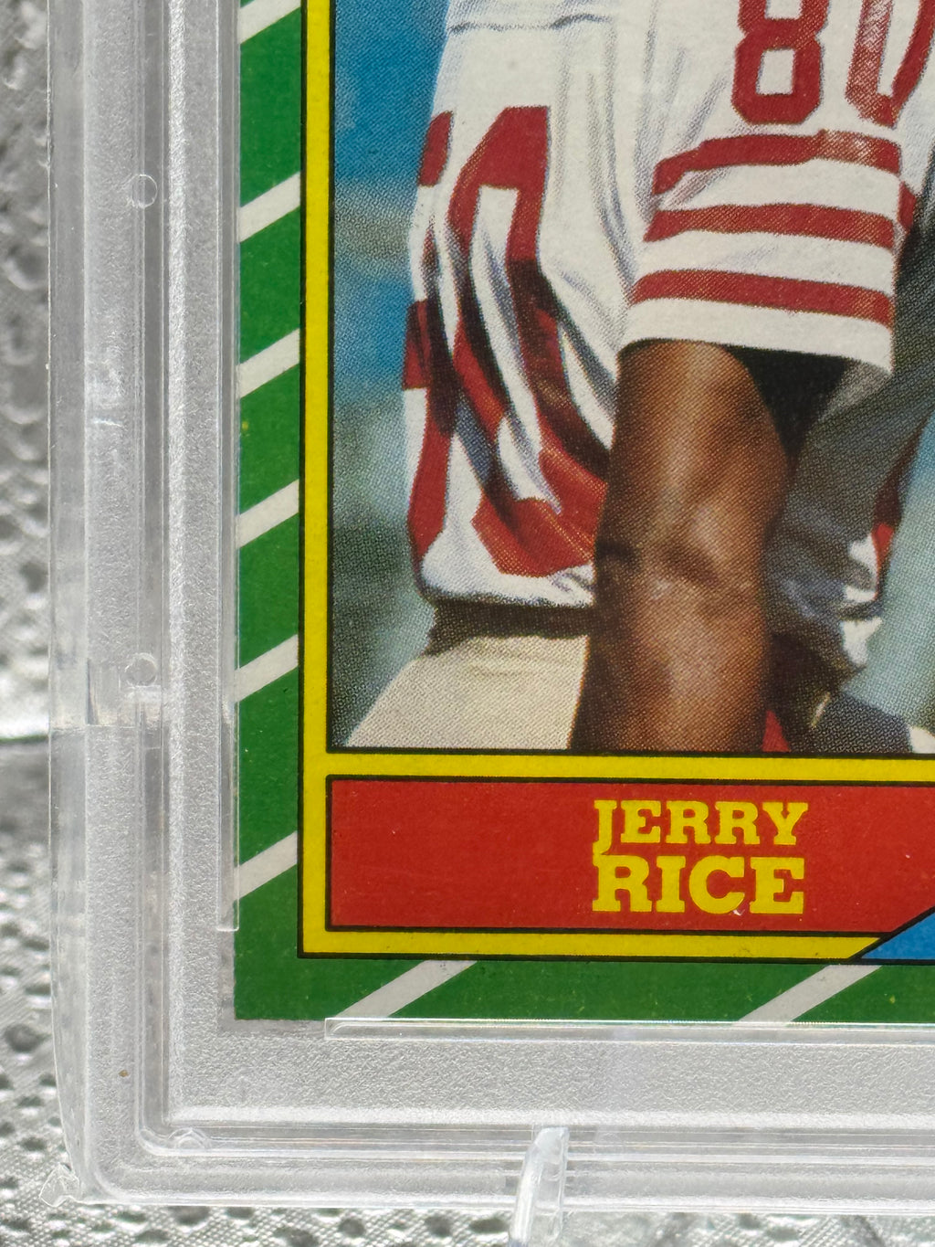 1986 Topps Jerry Rice #161 PSA 8