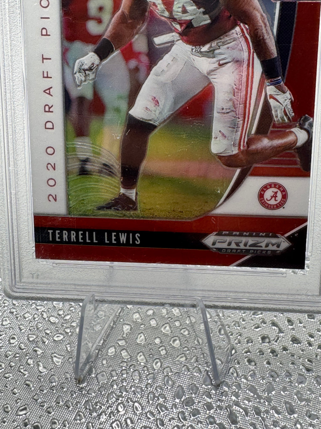 2020 Panini Prizm Draft Picks Terrell Lewis #160 Red PSA 9
