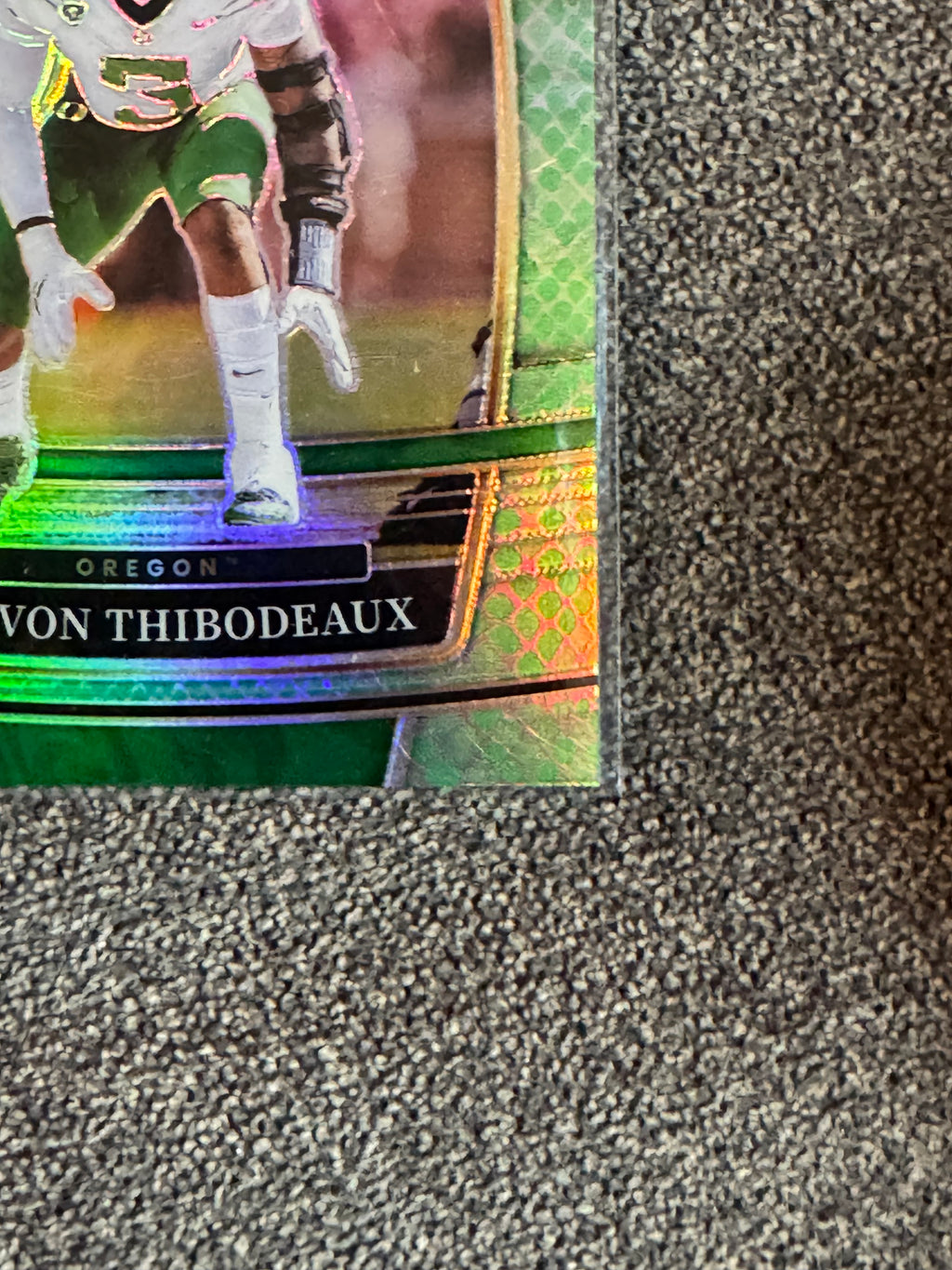 2022 Panini Select Draft Picks Kayvon Thibodeaux #1 Dragon Scale RC