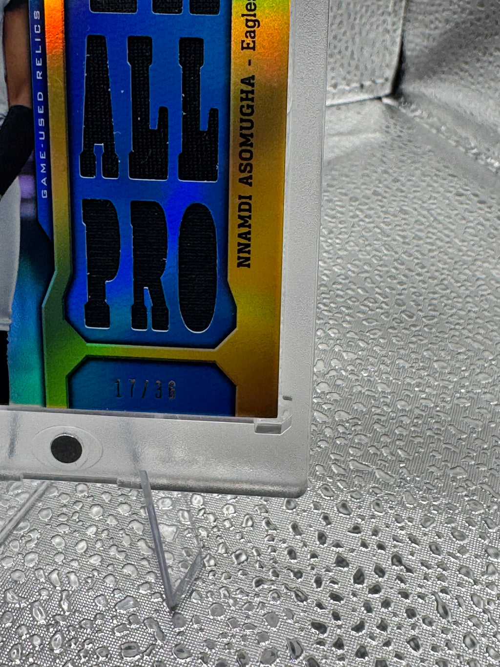 2011 Topps Triple Threads Nnamdi Asomugha #TTR-68 17/36 Game-Used Jersey Relic