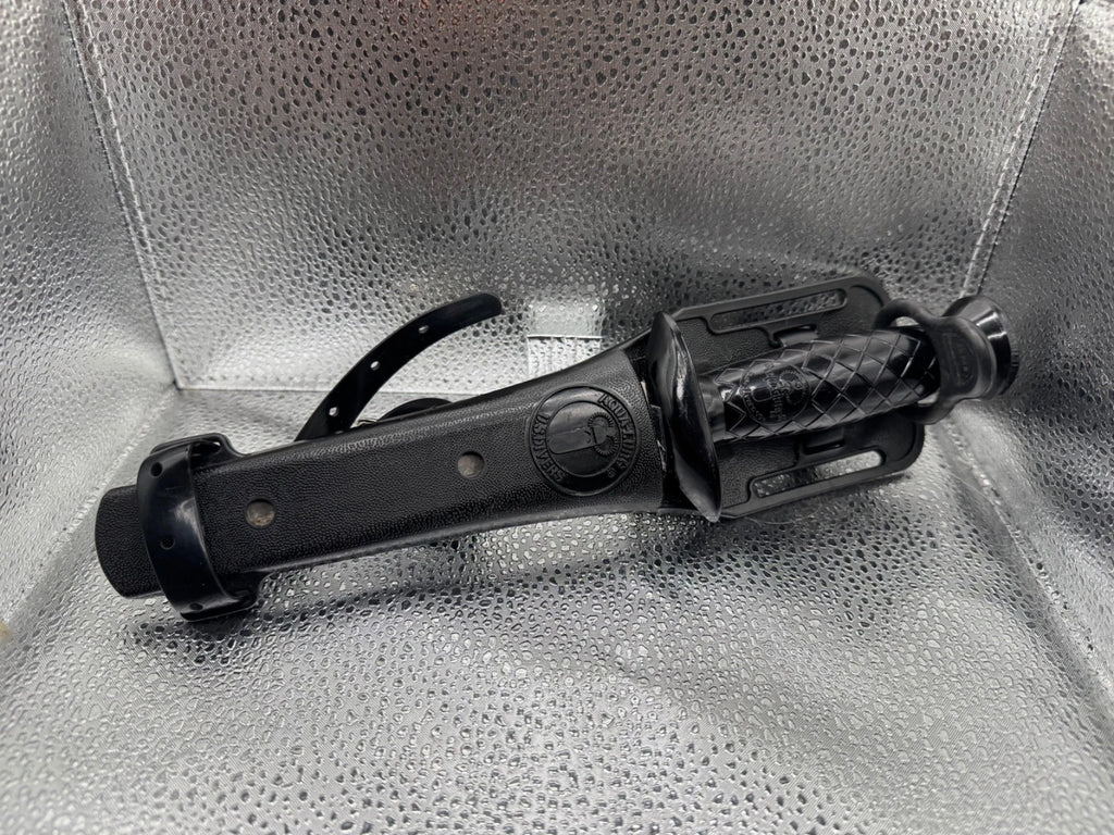 Vintage U.S. Divers Aqua Lung Dive Knife Japan Stainless Steel w/ Sheath