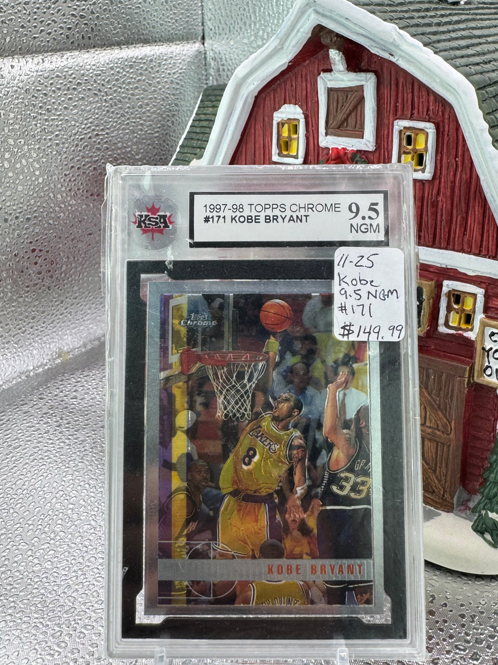 1997-98 Topps Chrome Kobe Bryant #171 KSA 9.5