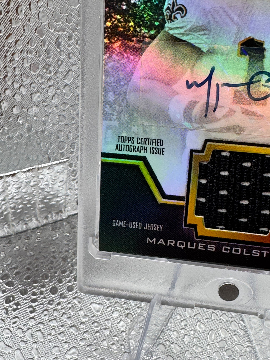 2011 Topps Triple Threads Unity Marques Colston #TTUAR-25 08/10 Game-Used Jersey