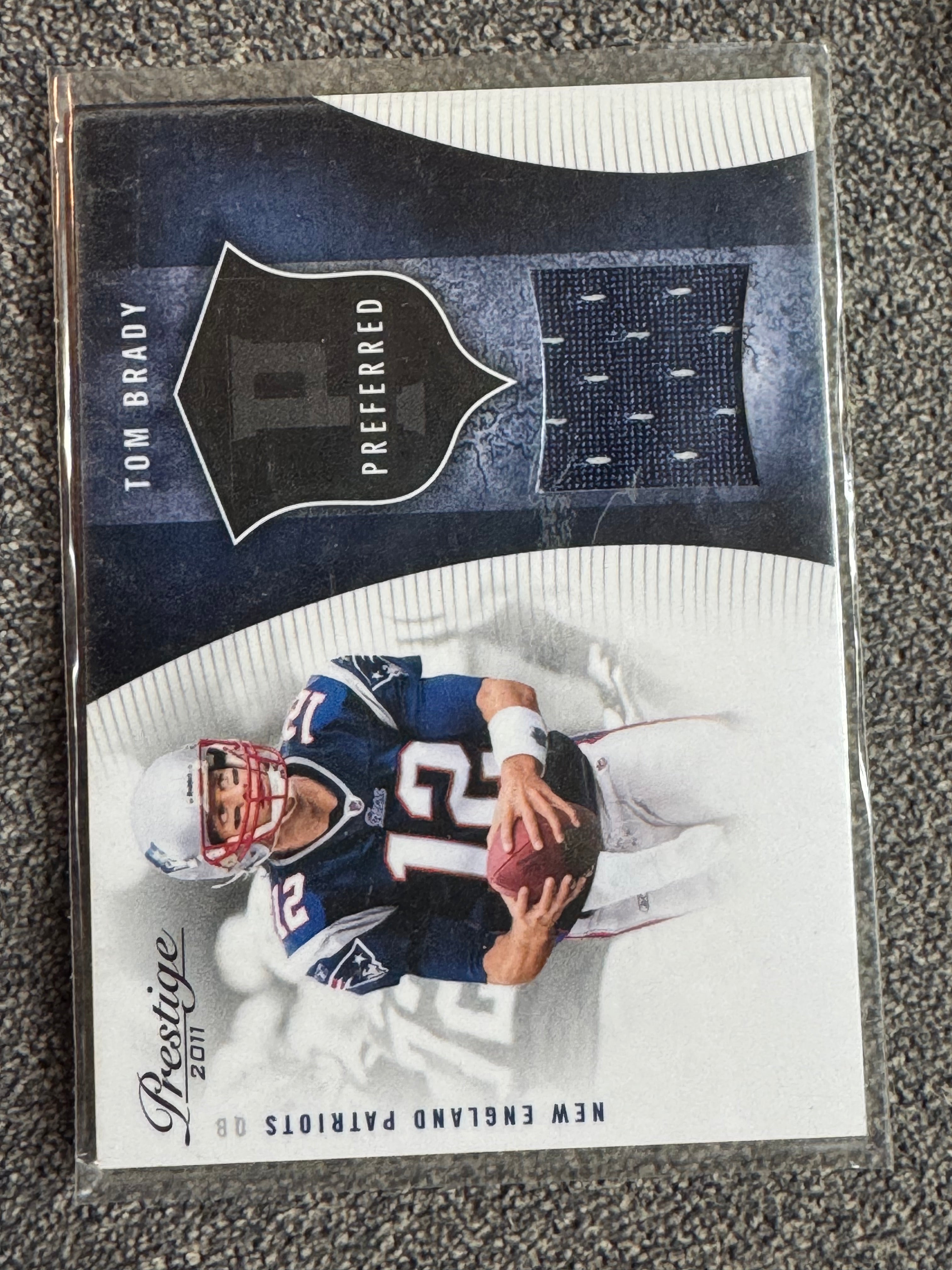 2011 Panini Prestige Preferred Tom Brady #10 216/250 Jersey