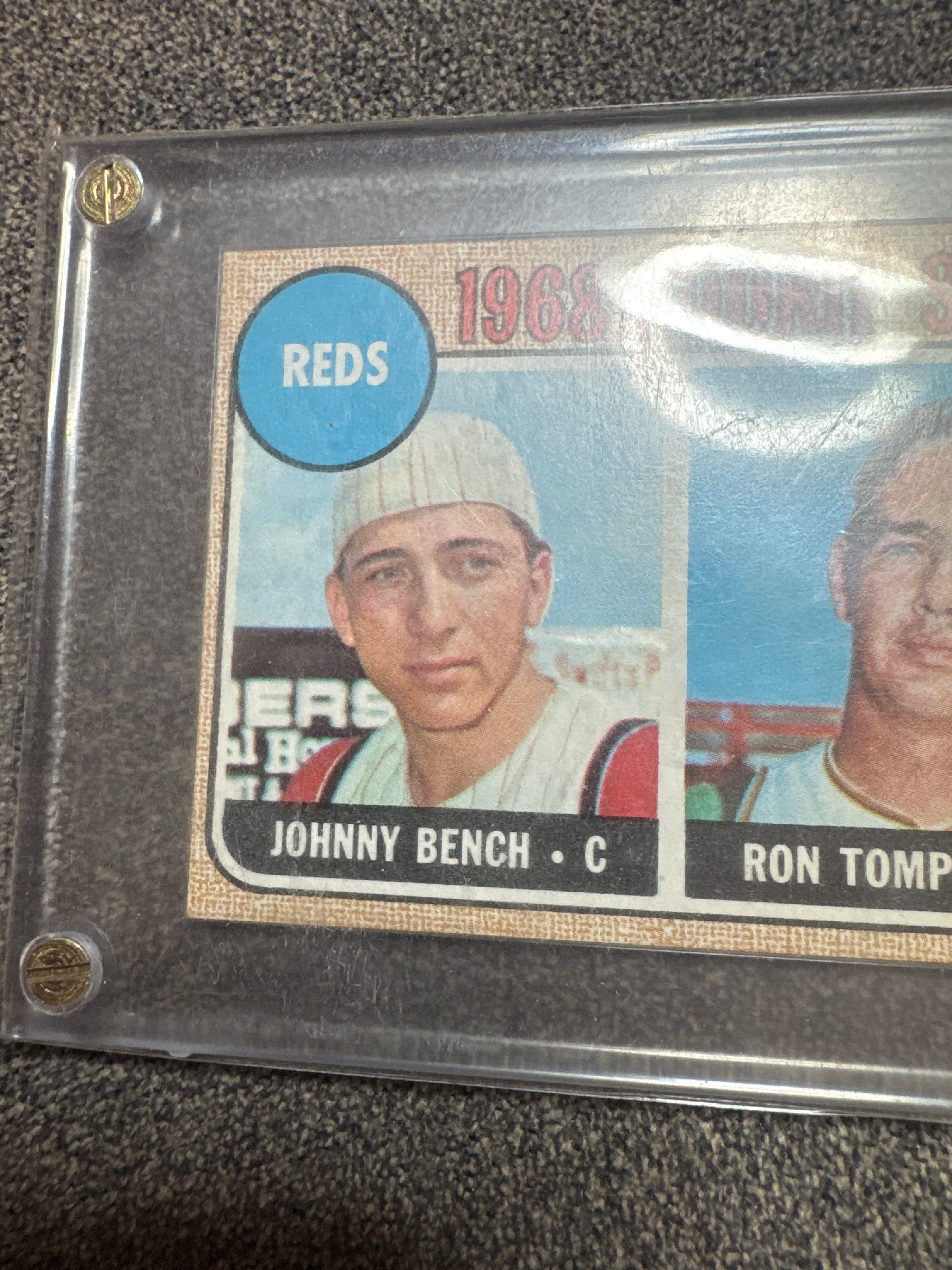 1968 Topps Ron Tompkins Johnny Bench #247
