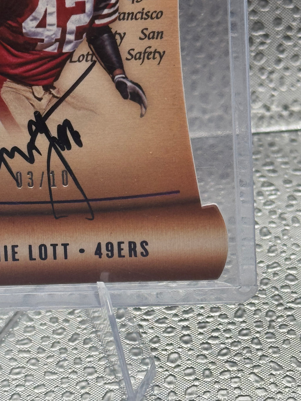 2017 Panini Preferred Preferred Penmanship Ronnie Lott #140 3/10