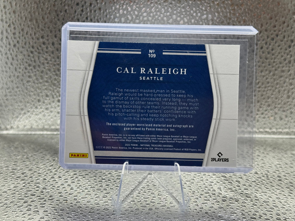 2022 Panini National Treasures Cal Raleigh #109 RC Patch 23/25 STARS & STRIPES