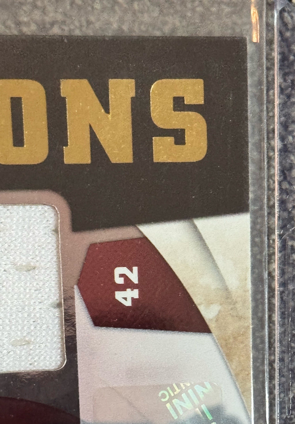 2011 Panini Absolute Memorabilia NFL Icons Ronnie Lott #7 18/25 Patch