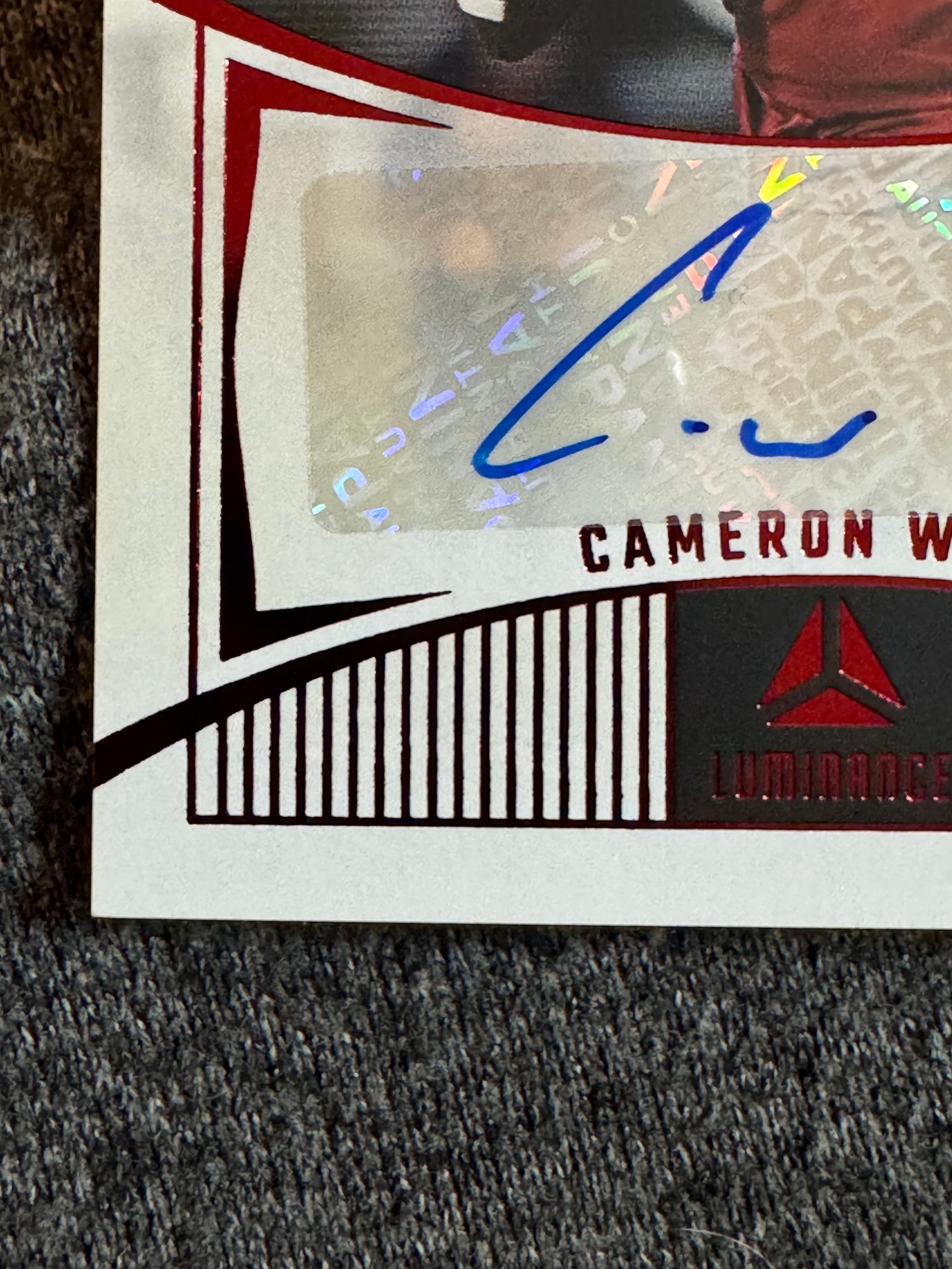 2024 Panini Luminance Cameron Ward #FSN-CWD