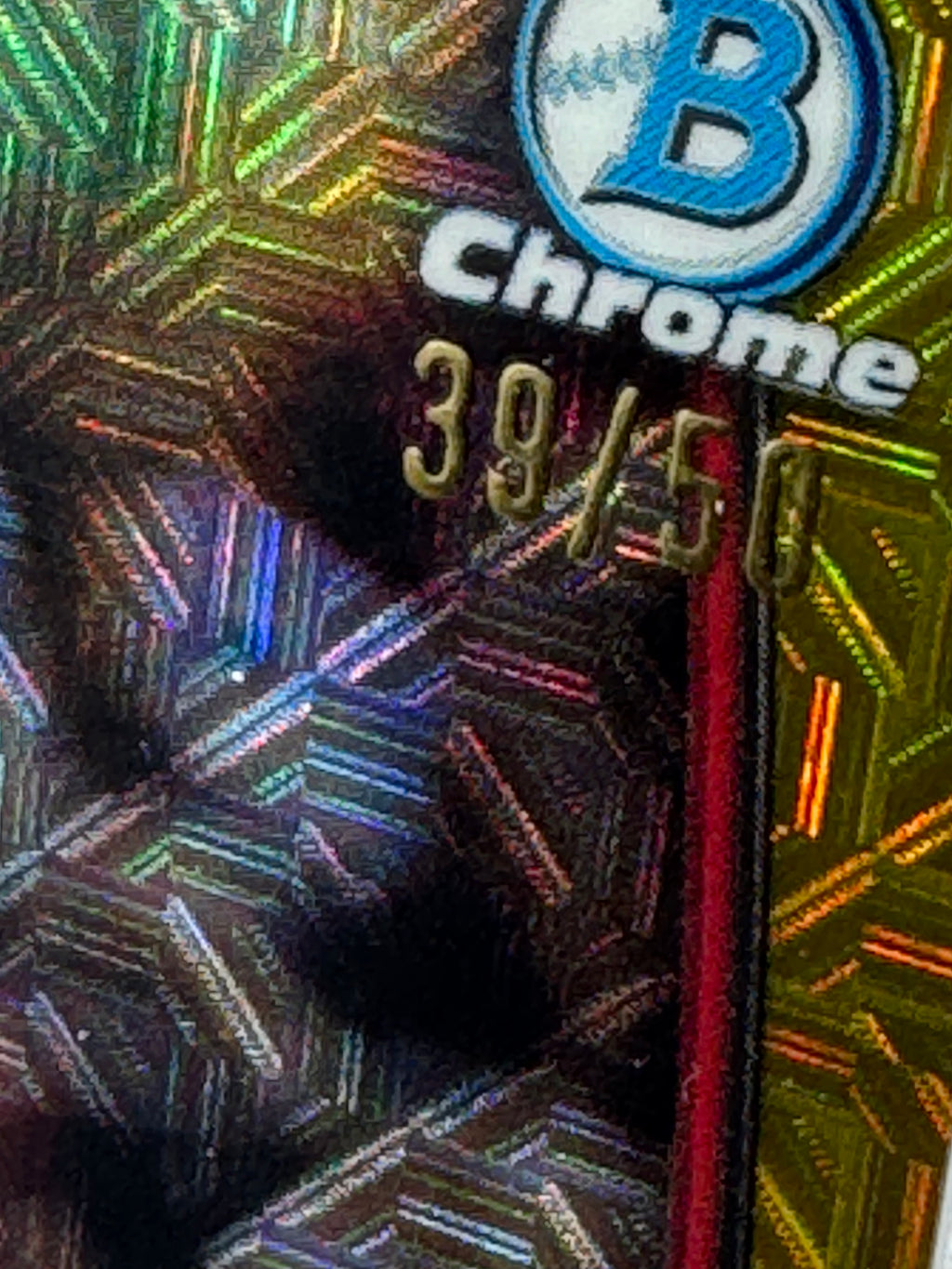 2023 Topps Bowman Chrome Corbin Carroll #73 Gold Lava Refractor RC 39/50