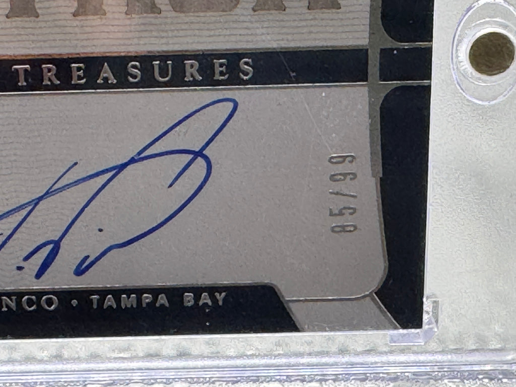 2022 Panini National Treasures Signature Names Wander Franco #SN-WF 85/99