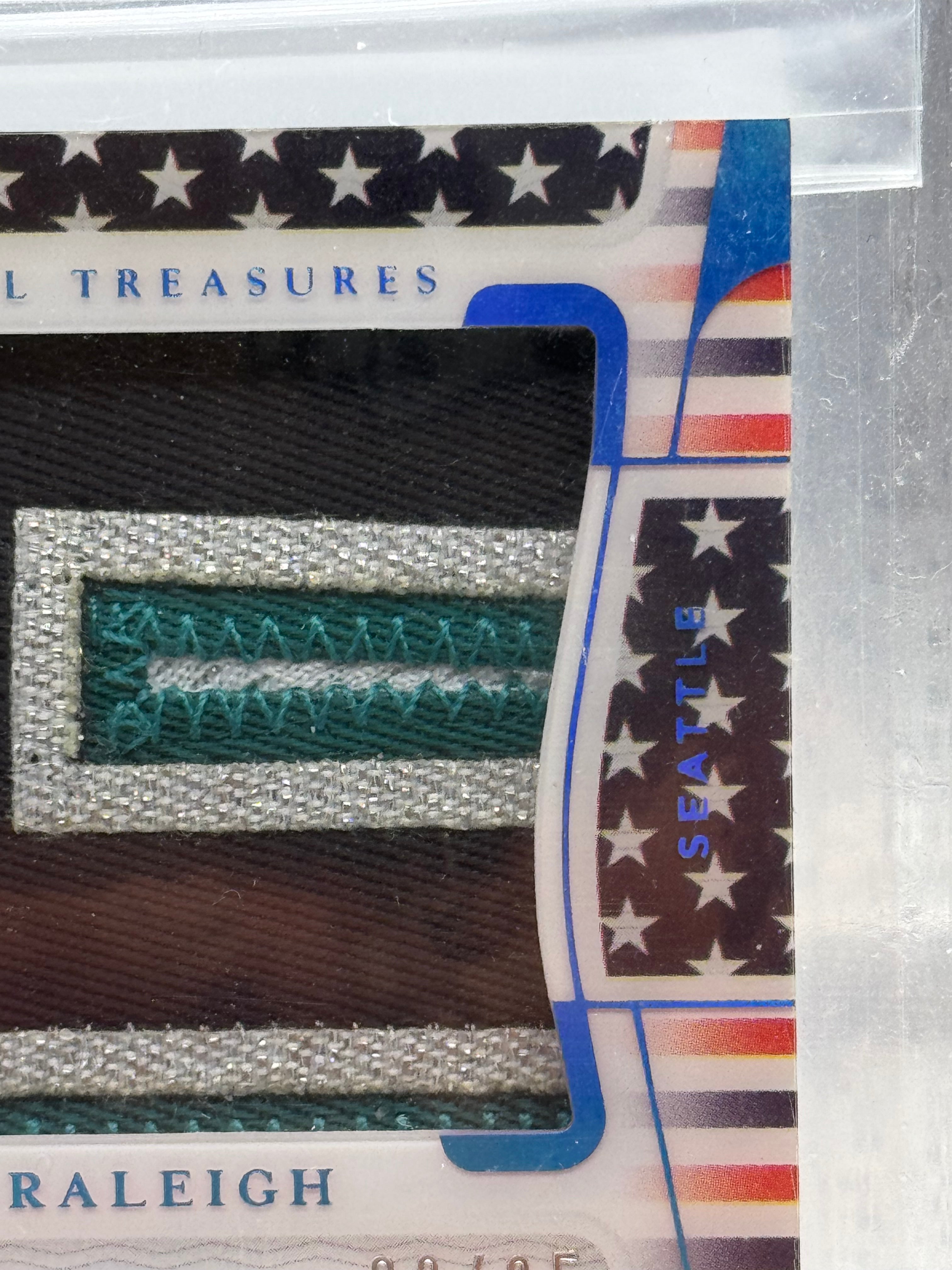 2022 Panini National Treasures Cal Raleigh #109 RC Patch 23/25 STARS & STRIPES