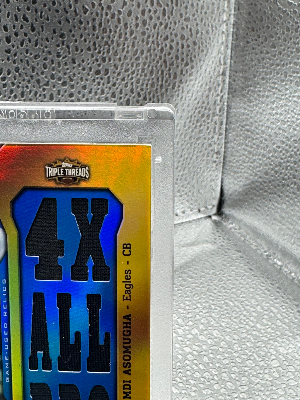 2011 Topps Triple Threads Nnamdi Asomugha #TTR-68 17/36 Game-Used Jersey Relic