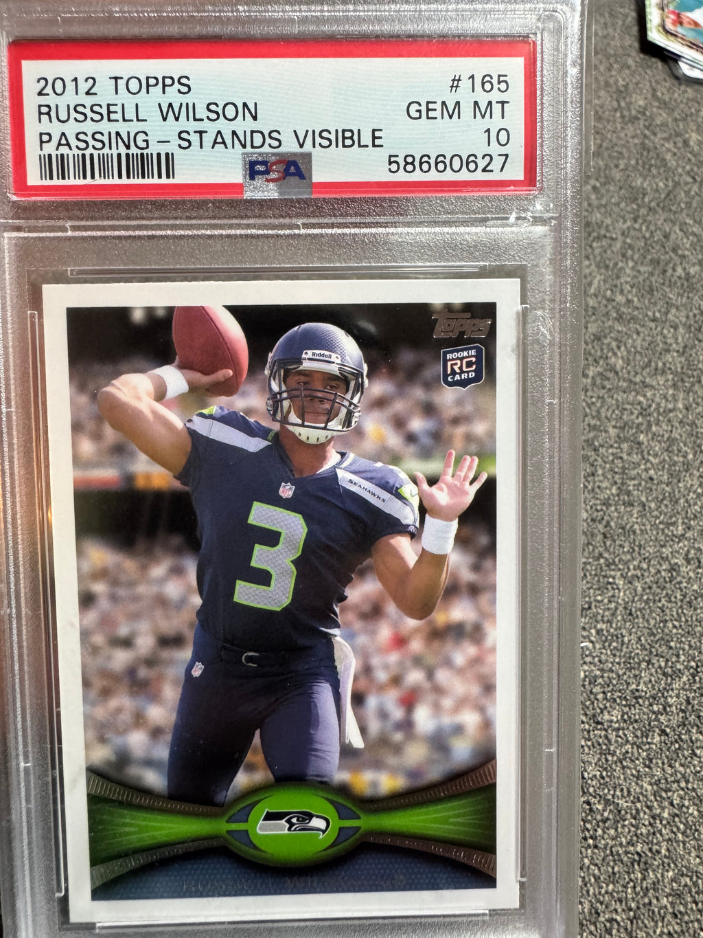 2012 Topps Russell Wilson #165 PSA 10