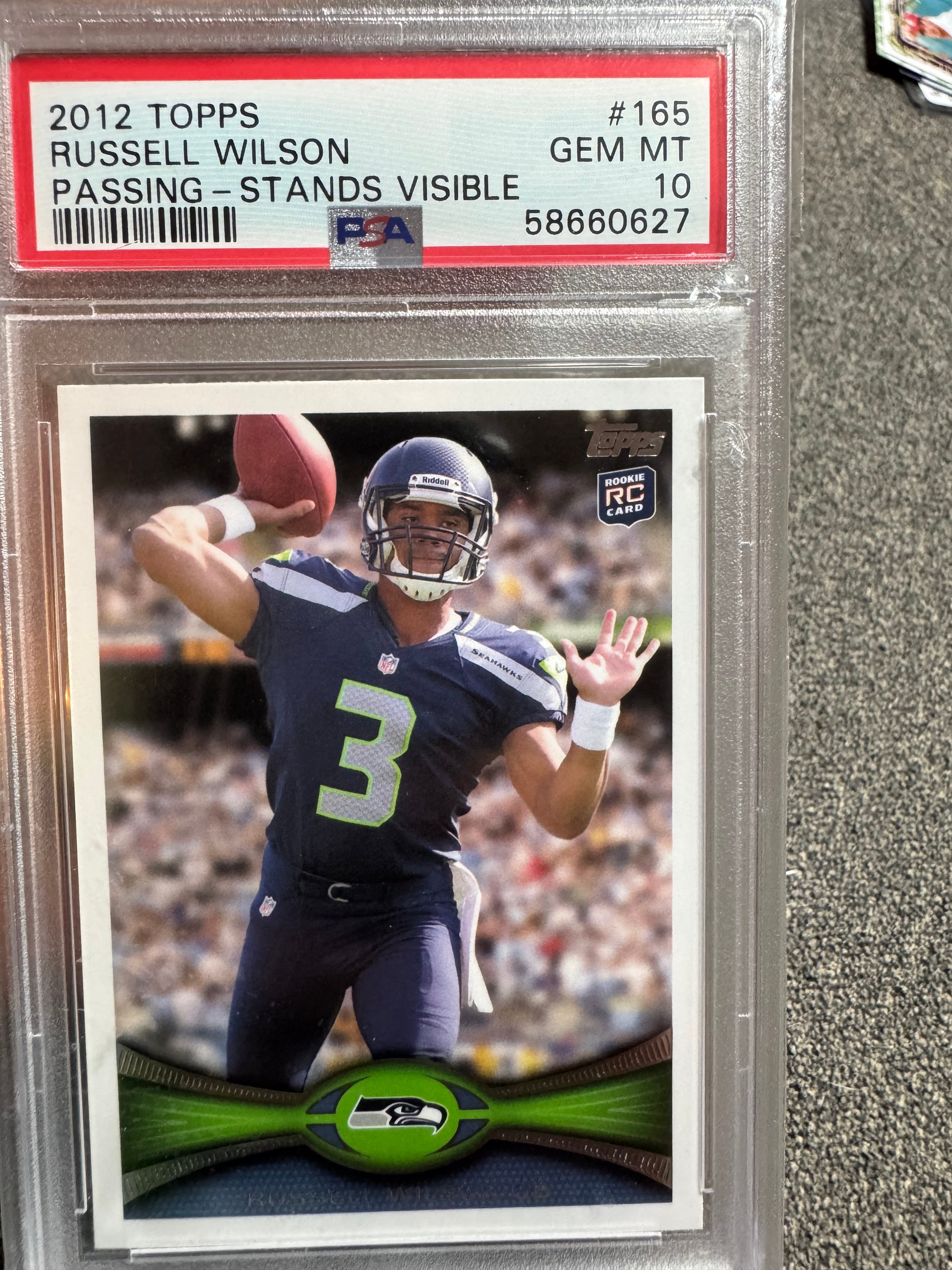 2012 Topps Russell Wilson #165 PSA 10