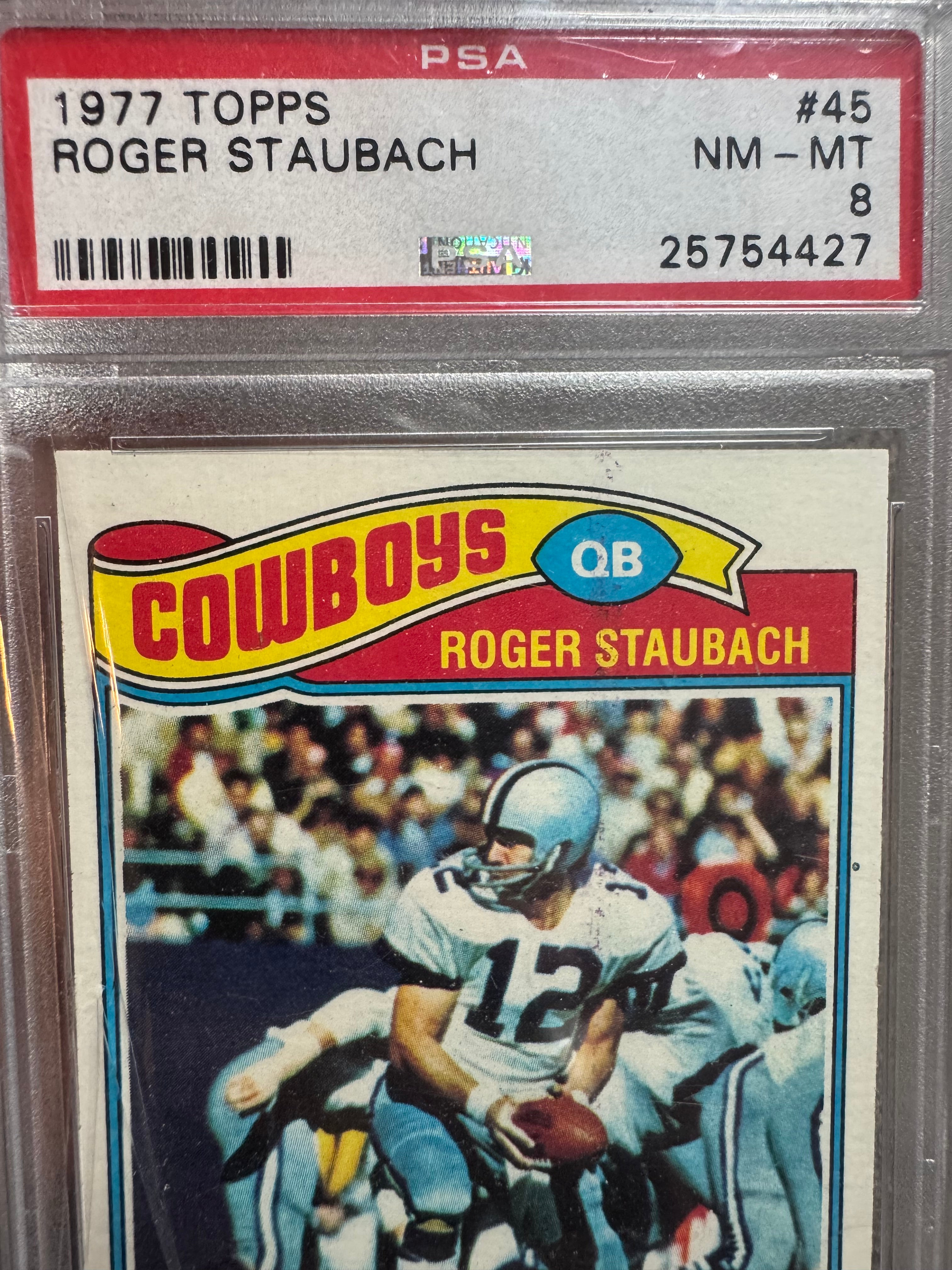 1977 Topps Roger Staubach #45 PSA 8