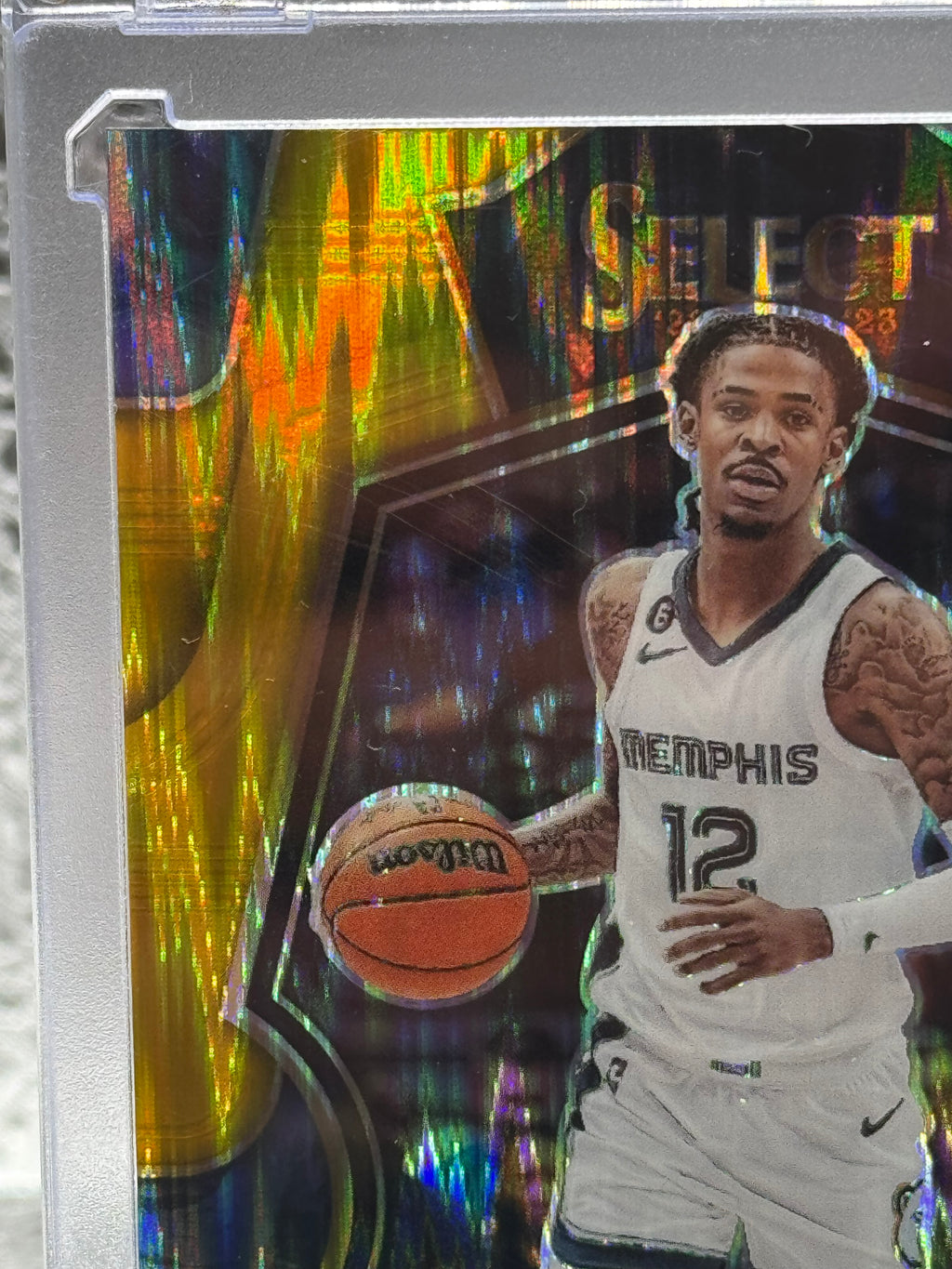 2023 2022-23 Panini Select Ja Morant #158 Prizm 01/10