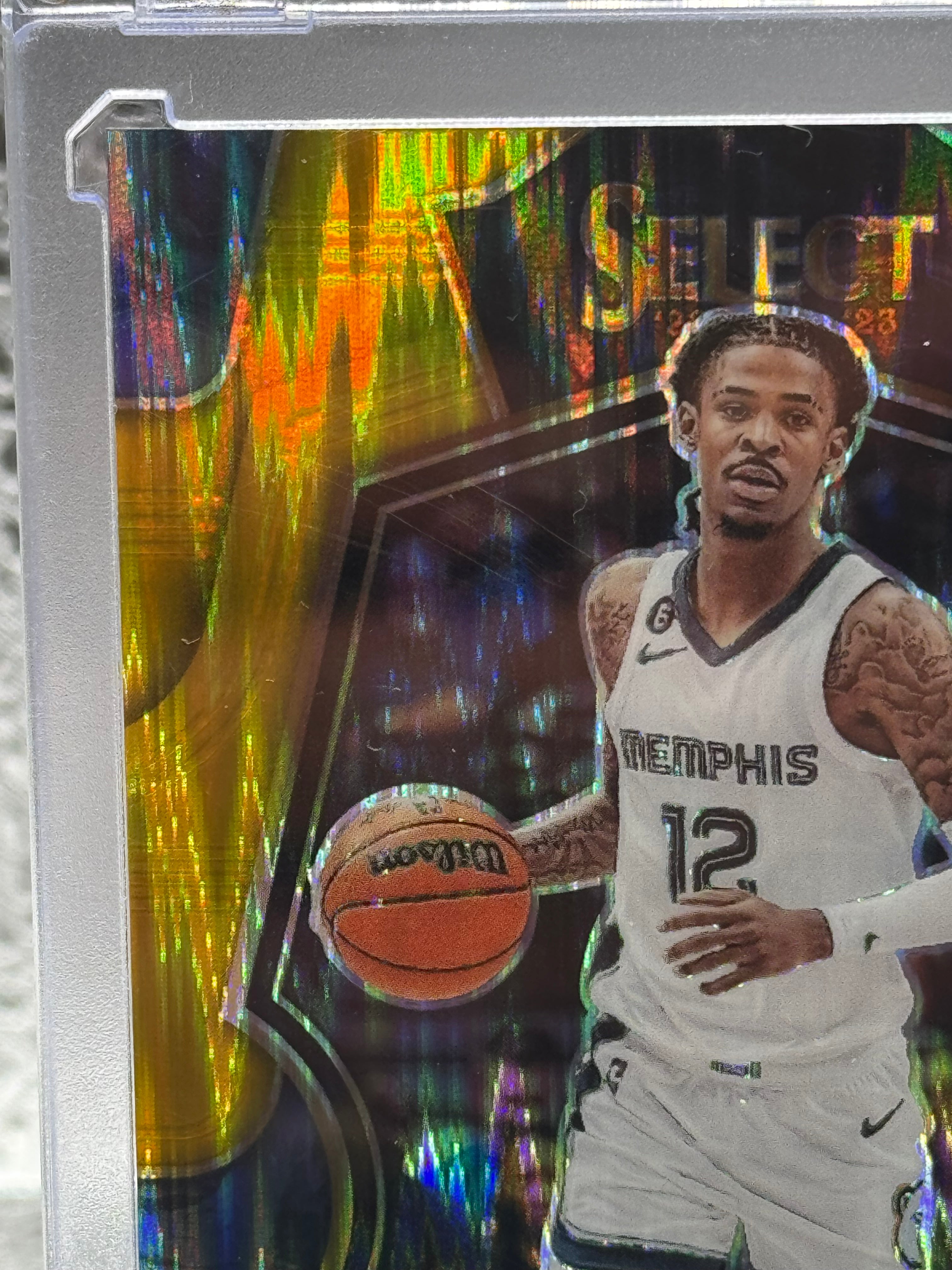 2023 2022-23 Panini Select Ja Morant #158 Prizm 01/10