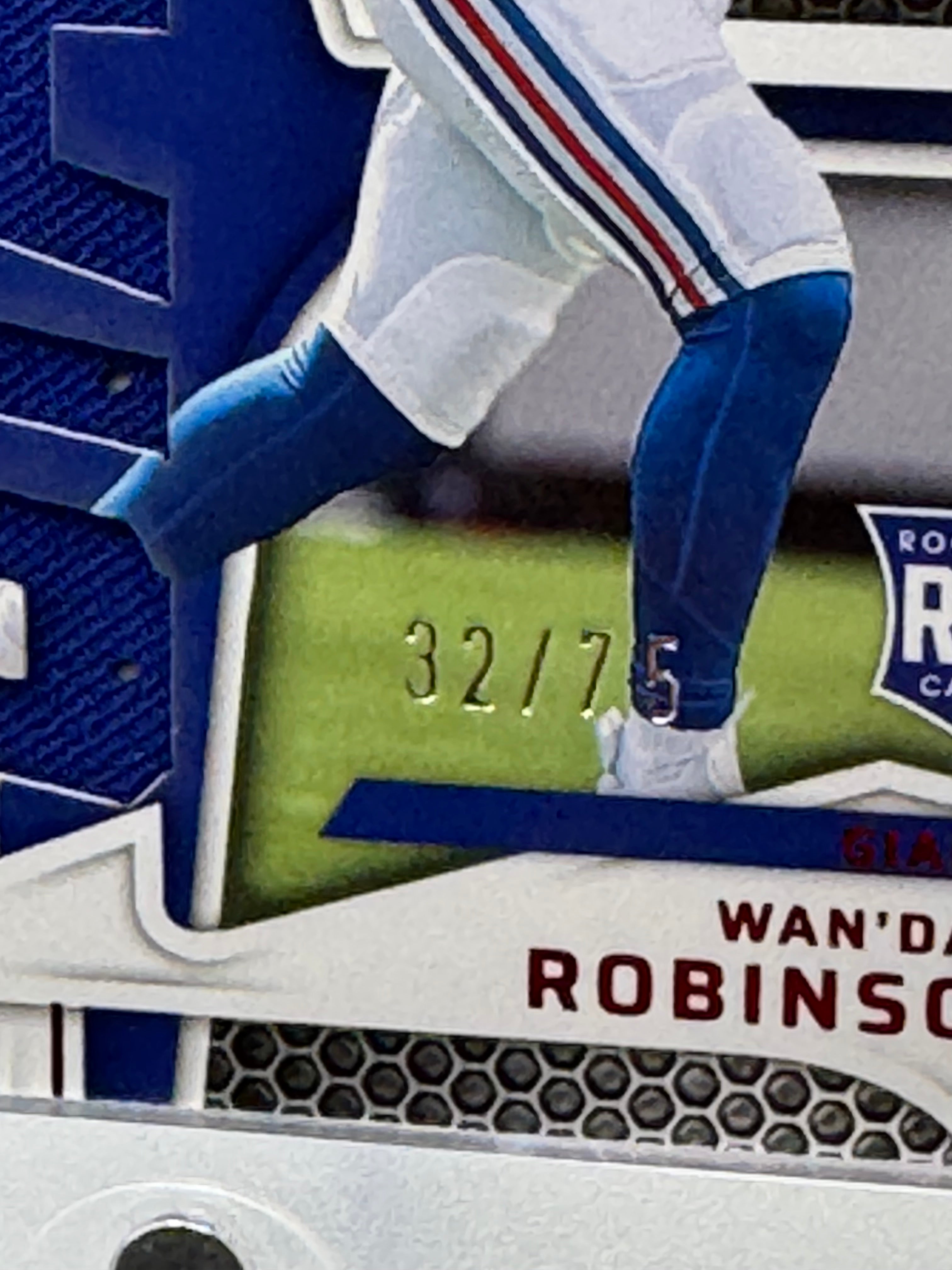 2022 Panini Certified Piece of the Game Wan'Dale Robinson #PG-WR 32/75 RC Patch