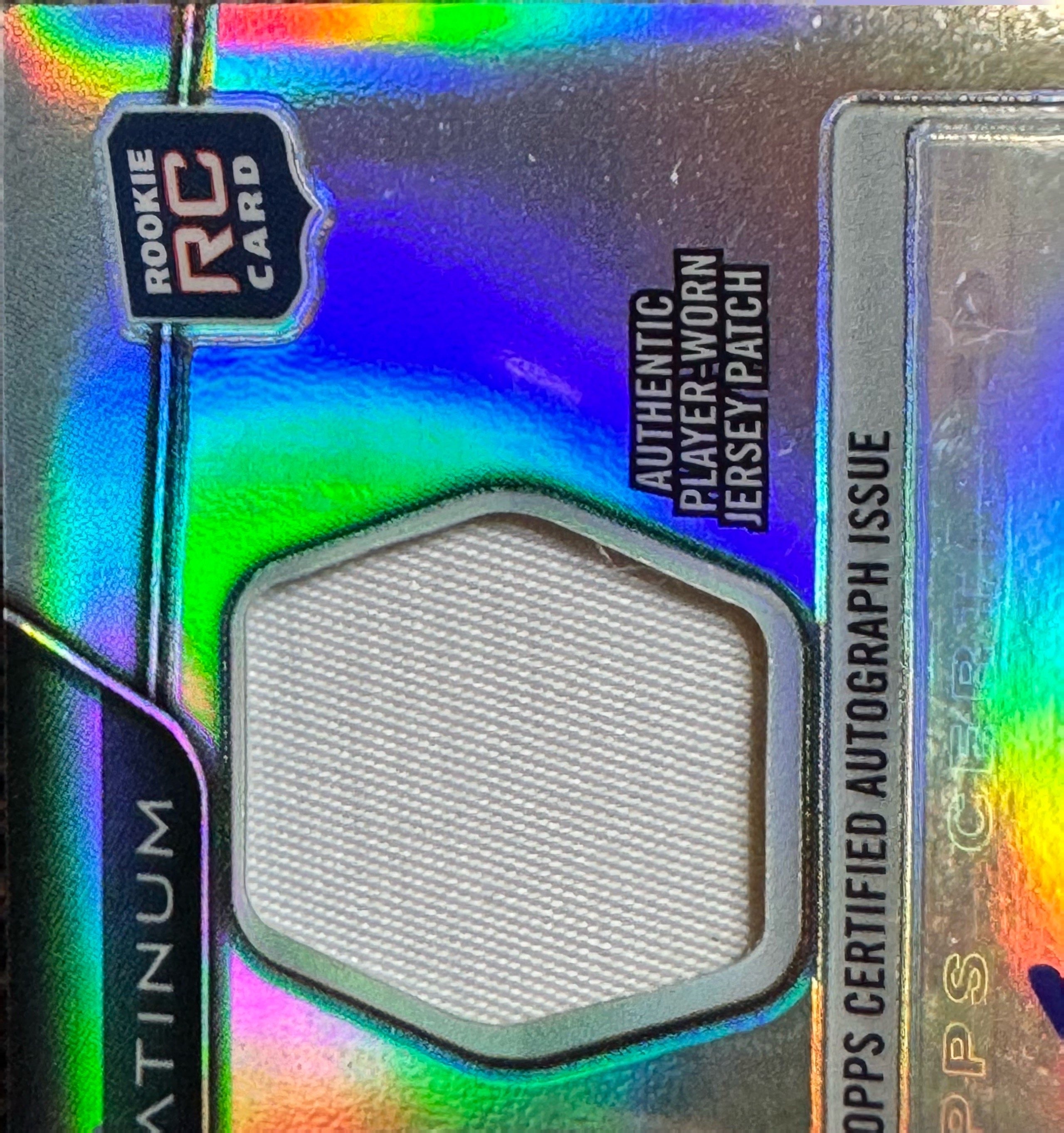 2010 Topps Platinum Eric Decker #ARP-ED 718/800 Jersey Patch RC