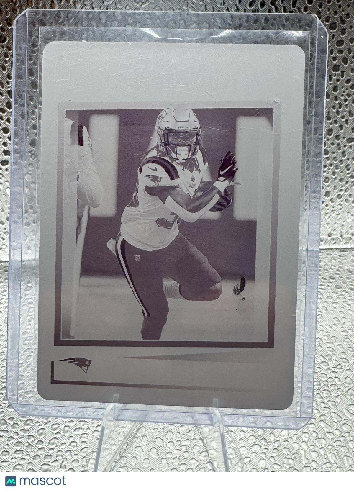 2022 Panini Score Rhamondre Stevenson #286 Printing Plate 1 of 1