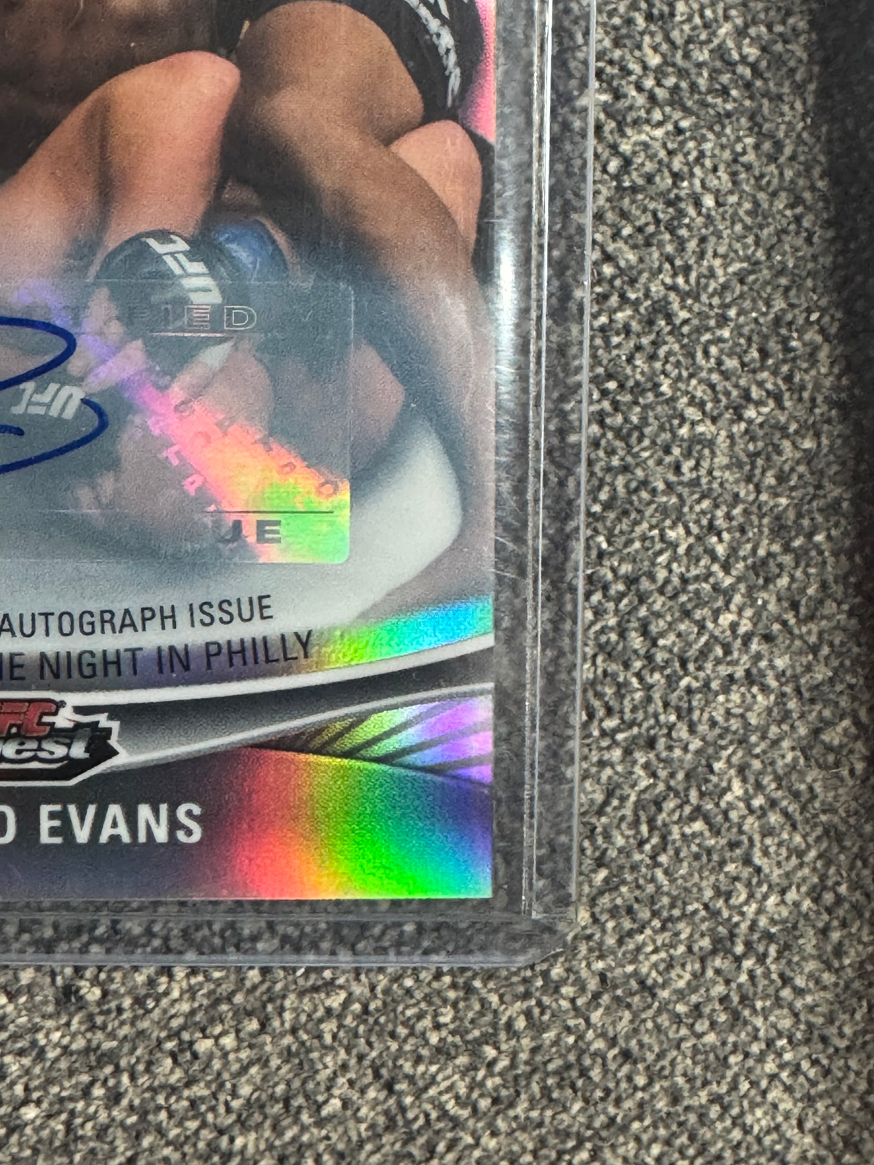 2012 Topps UFC Finest Finest Moments Rashad Evans #FM-RE