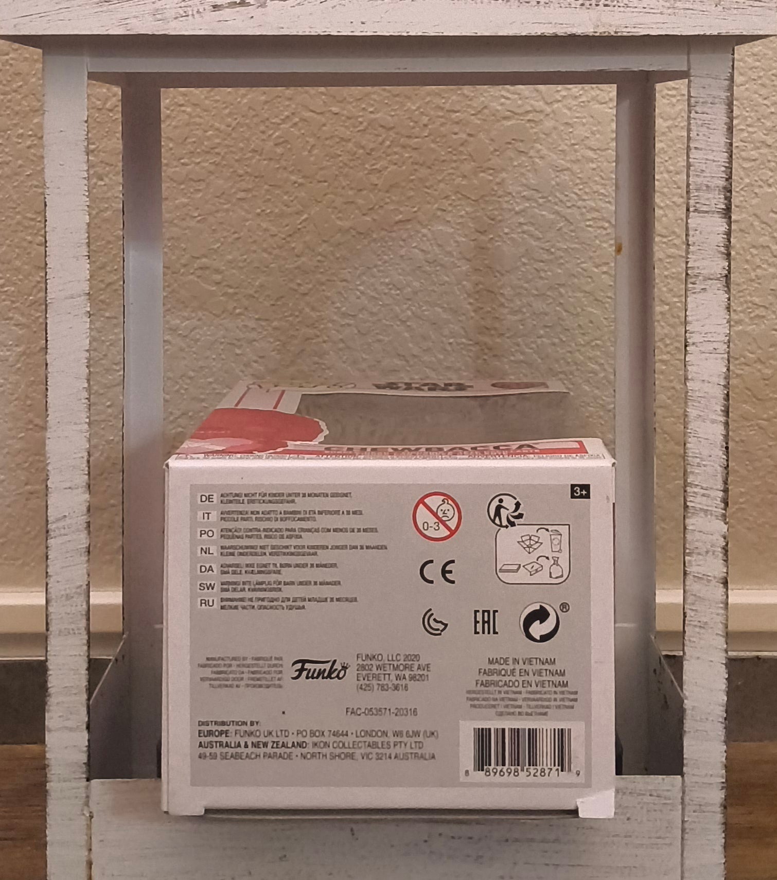 Funko Pop Star Wars Chewbacca Valentine's Day Cupid Heart New Vinyl Figure #419