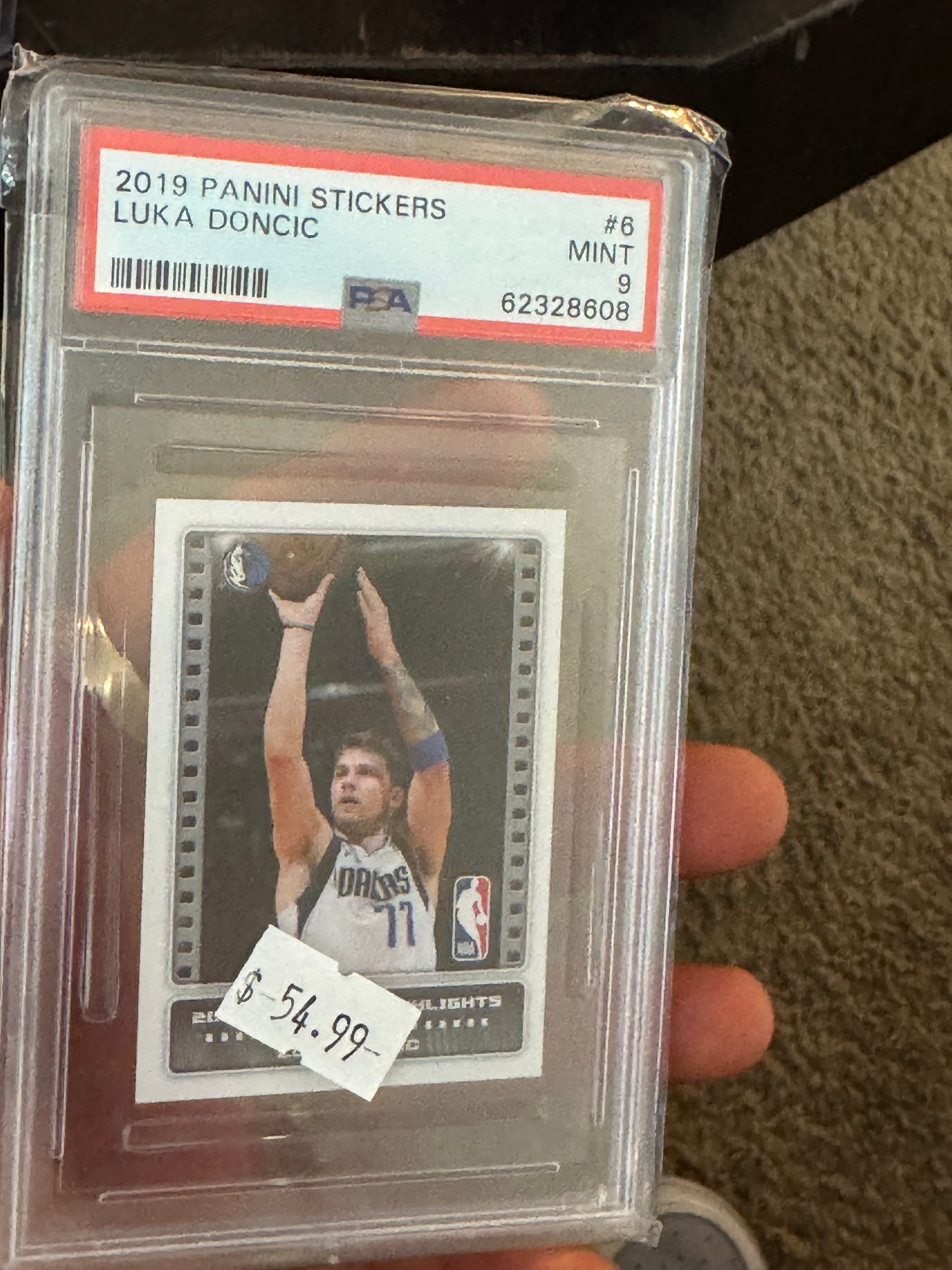 2019 Panini Stickers Luka Doncic #6 PSA 9