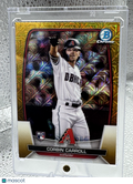 2023 Topps Bowman Chrome Corbin Carroll #73 Gold Lava Refractor RC 39/50