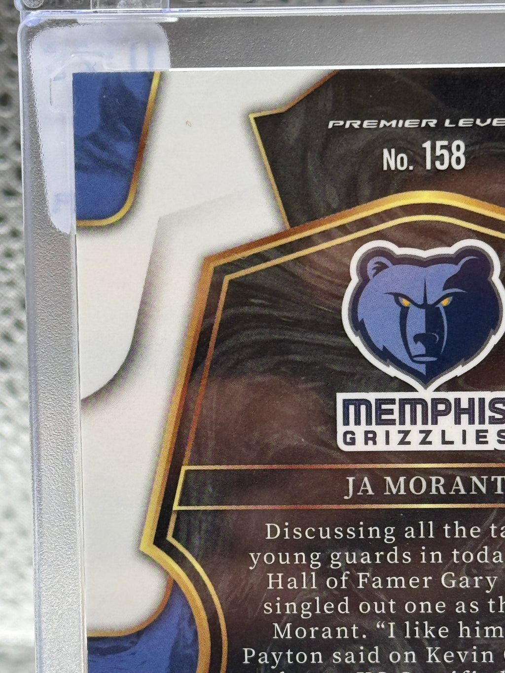 2023 2022-23 Panini Select Ja Morant #158 Prizm 01/10