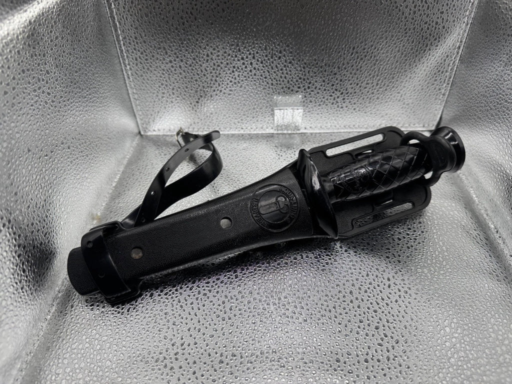 Vintage U.S. Divers Aqua Lung Dive Knife Japan Stainless Steel w/ Sheath