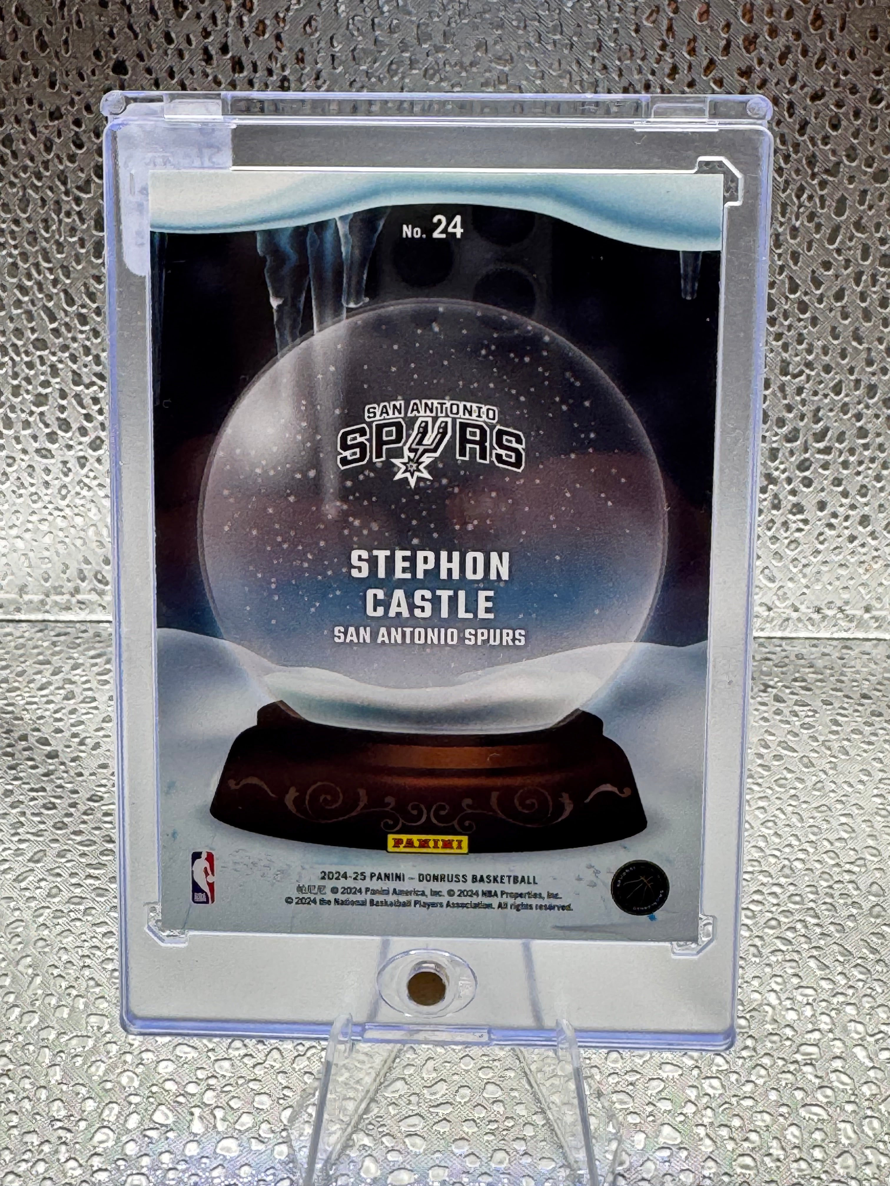 2024-25 Panini Donruss Snow Globe Stephon Castle #24 RC 49/75