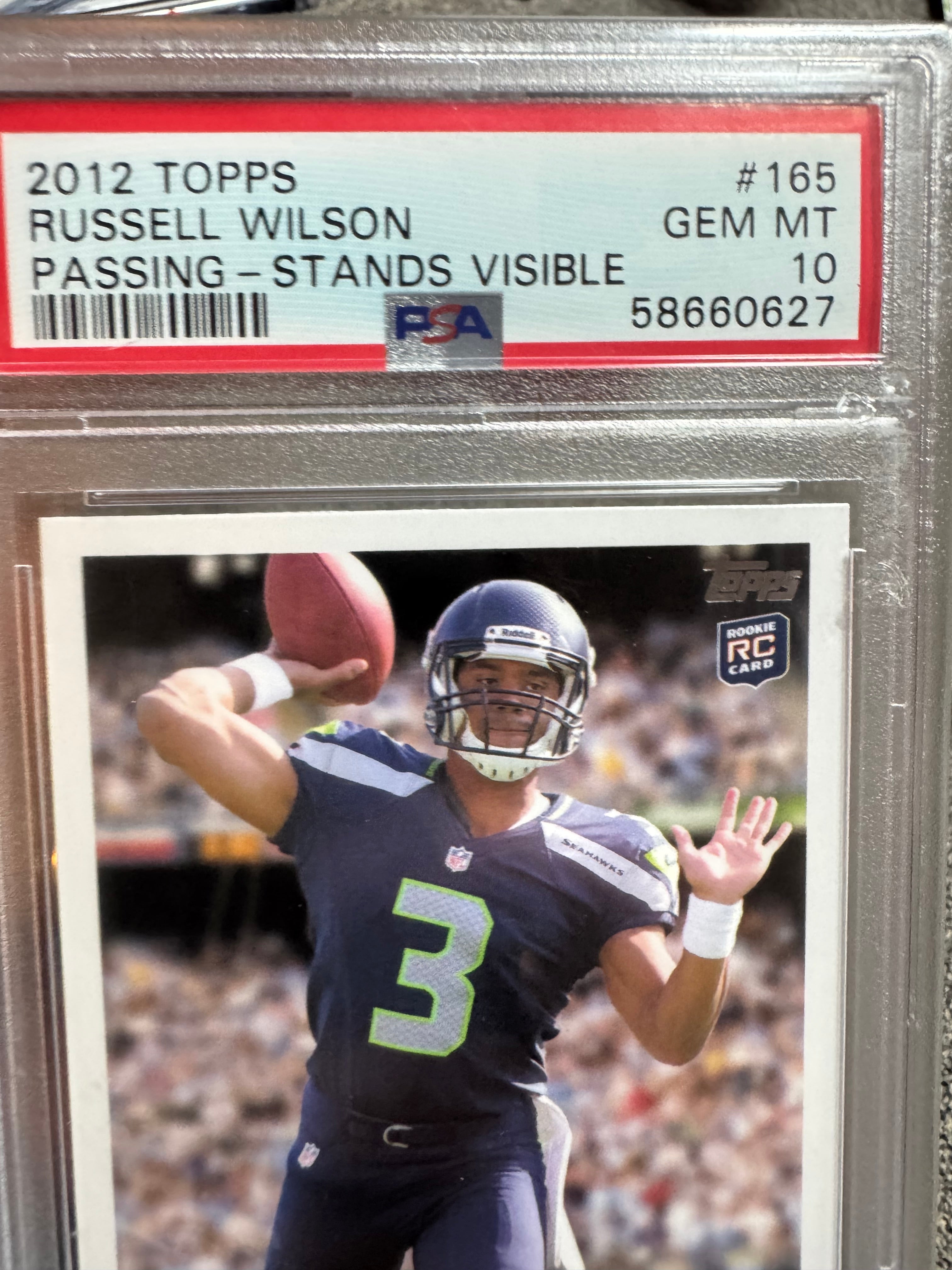 2012 Topps Russell Wilson #165 PSA 10