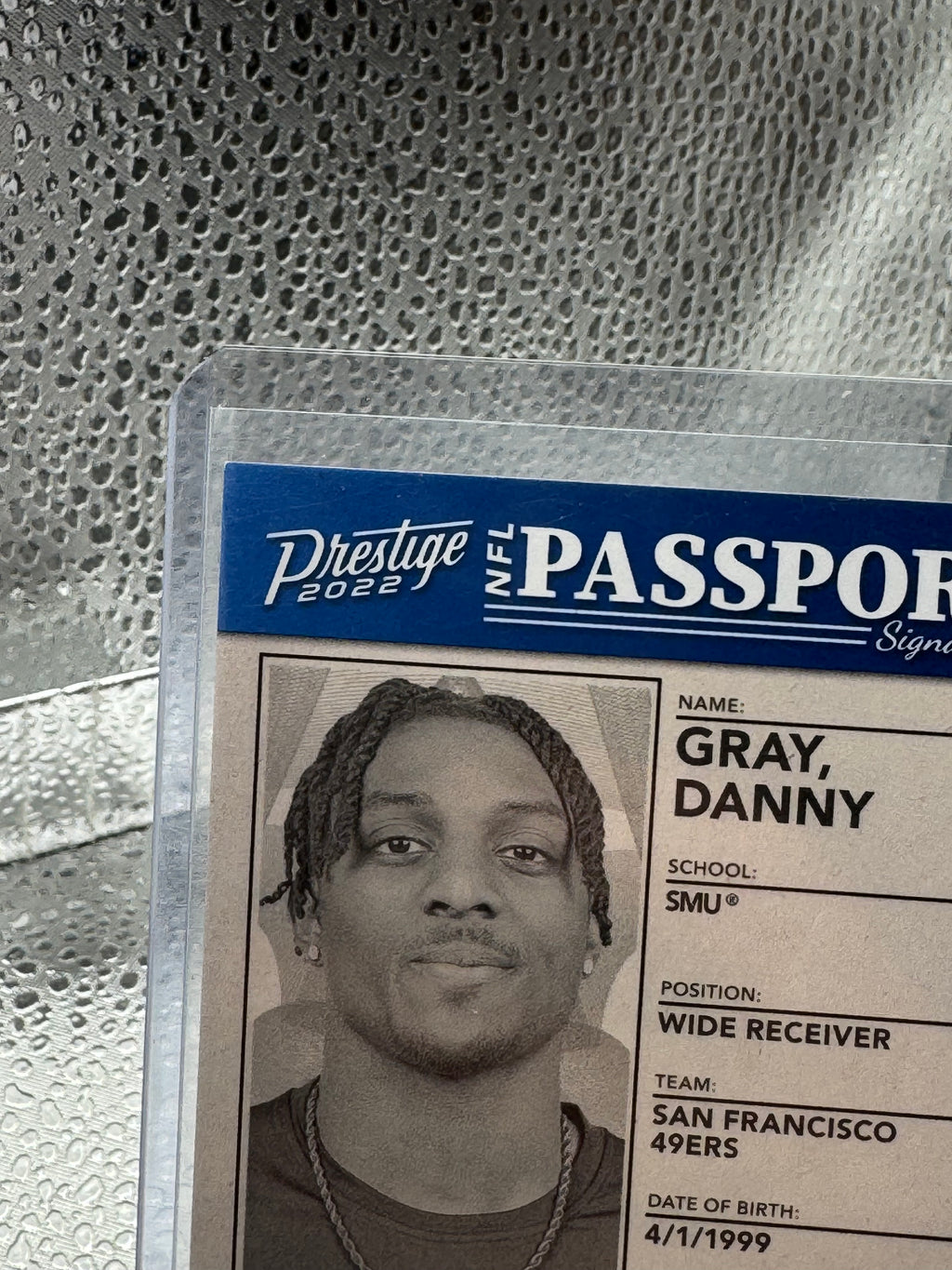 2022 Panini Prestige Passport Signatures Danny Gray #NPS-DG