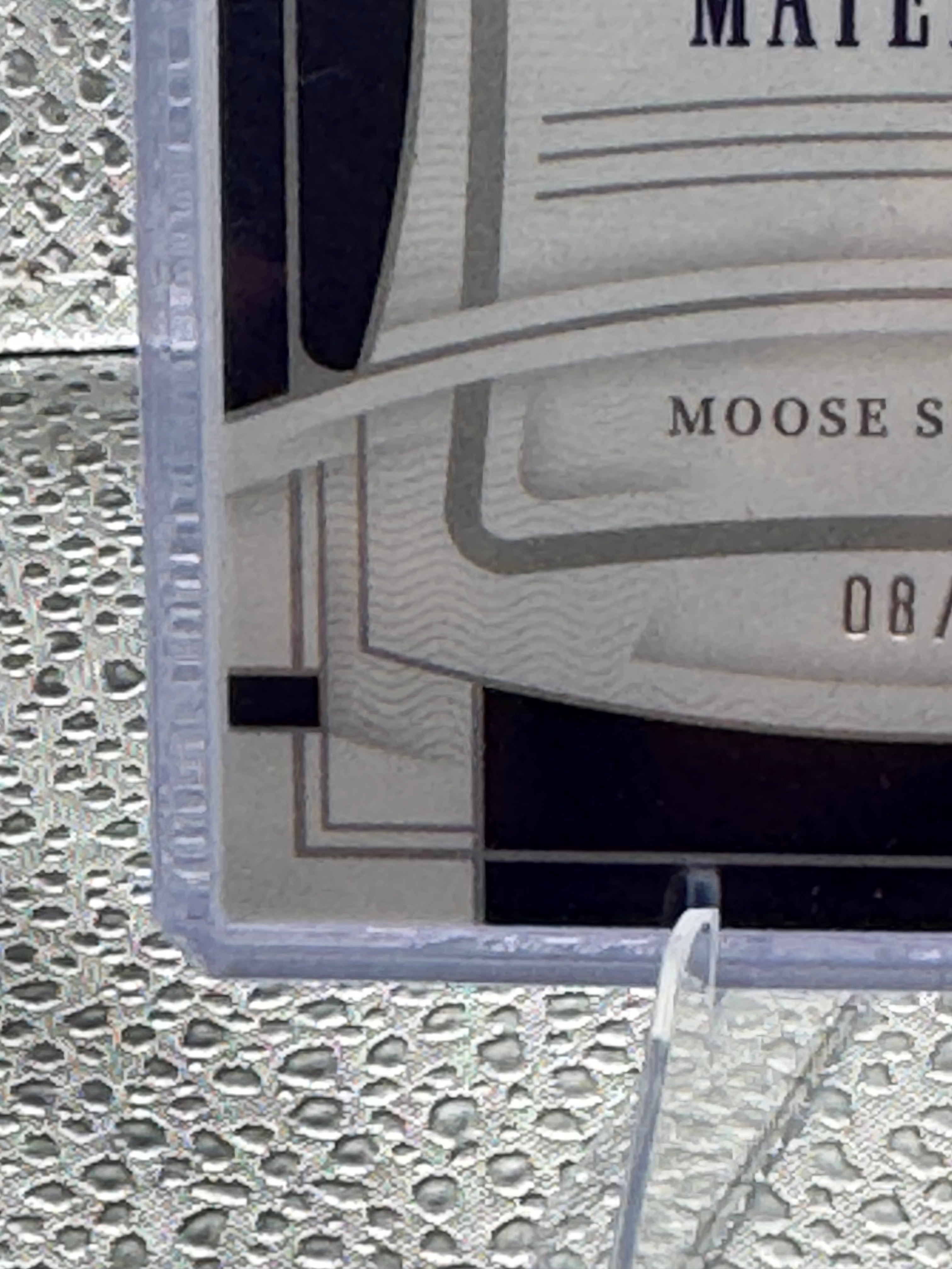 2021 Panini National Treasures Materials Moose Skowron 08/49 Patch